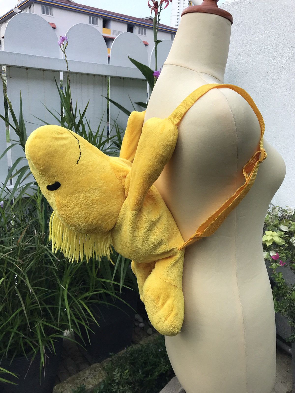 Japanese Brand VINTAGE WOODSTOCK PEANUTS PLUSH BACKPACK Size ONE SIZE - 4 Thumbnail