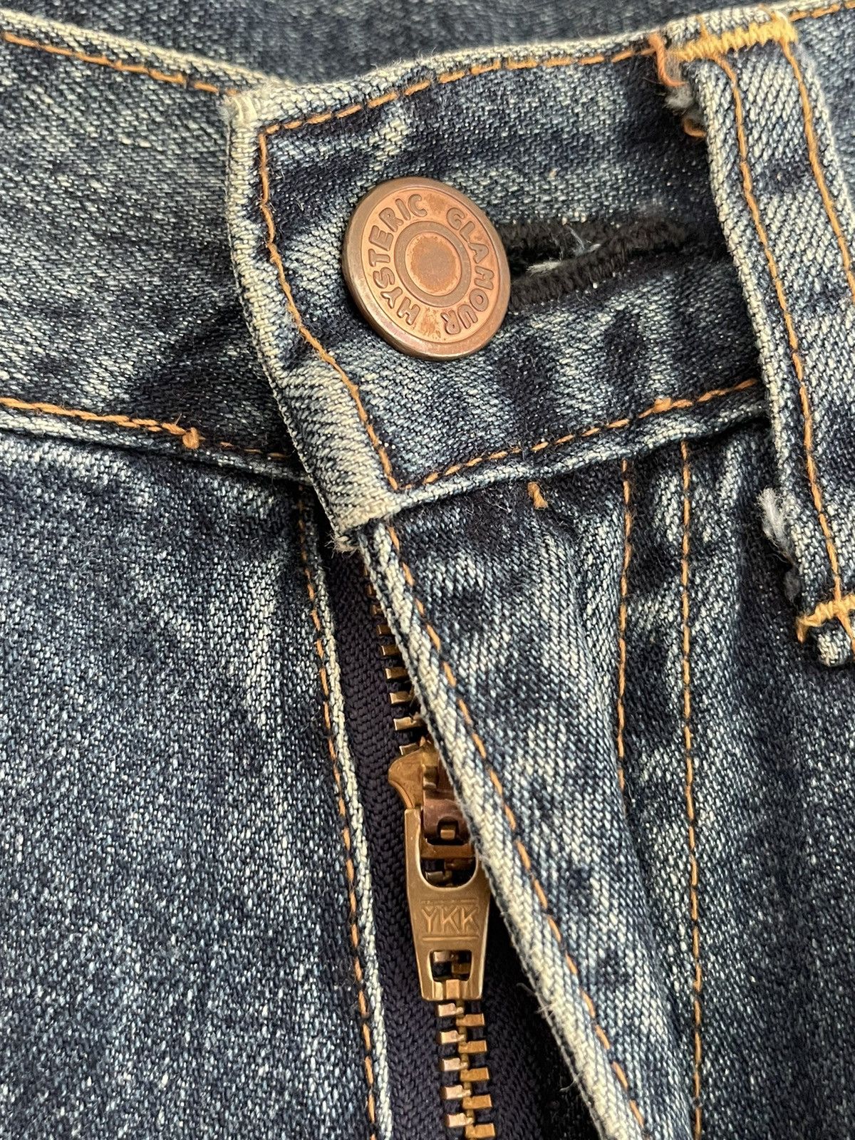 Hysteric Glamour × Japanese Brand Hysteric Glamour Distressed Stitching Jeans Size US 28 / EU 44 - 6 Thumbnail