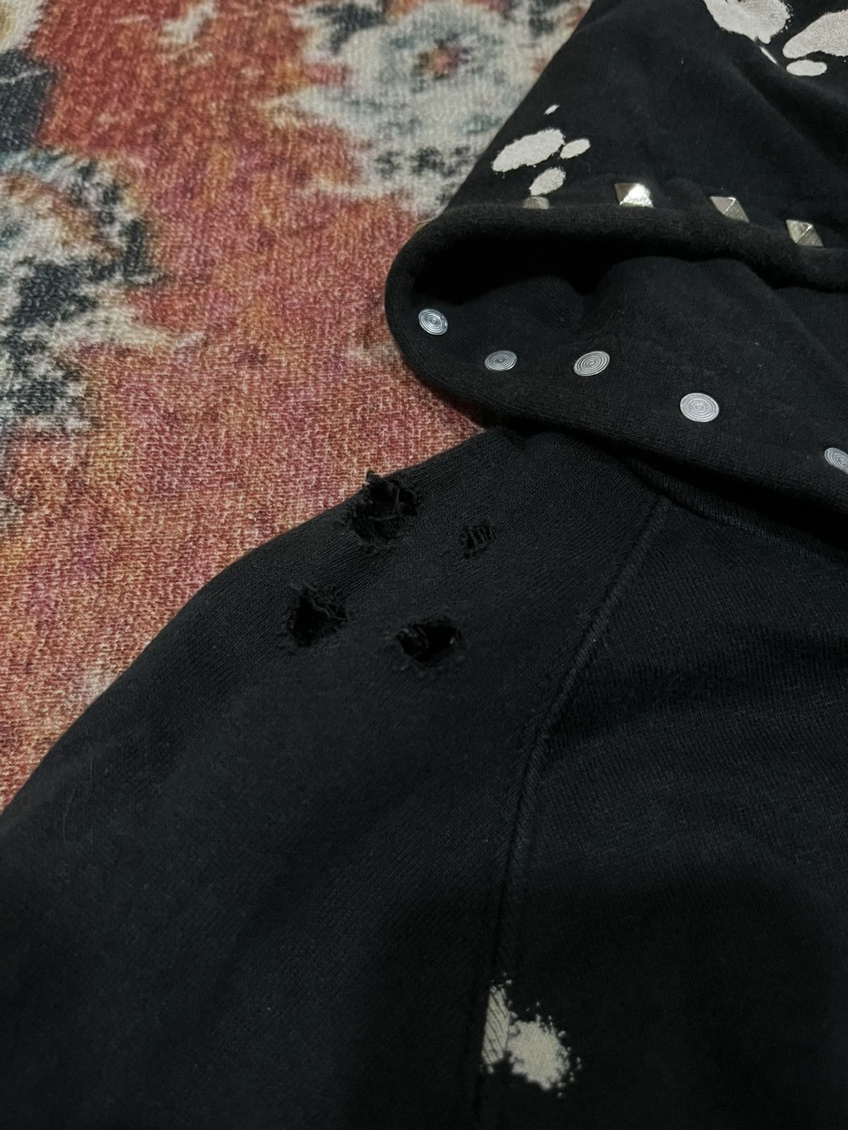 Hysteric Glamour World wide love! Distressed studded Hoodie Size US S / EU 44-46 / 1 - 7 Thumbnail