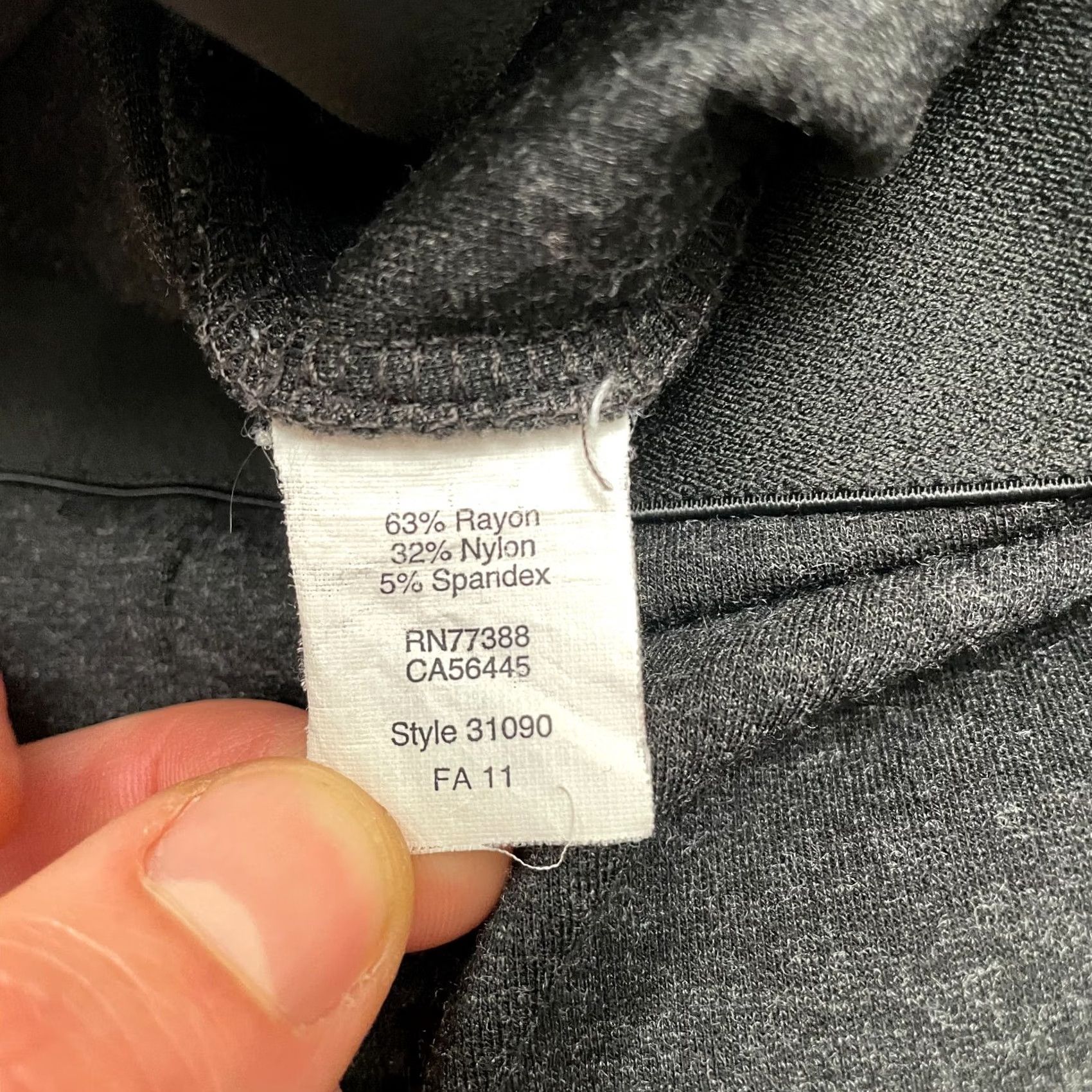 J.Crew J.CREW Pixie Jeans 00R Dark Gray Mid Rise Skinny Leg Pants Womens Regular 24x28.5 Knit Stretch Zipper Front Flat Front Casual Workwear 00 Size 24" / US 00 / IT 34 - 5 Thumbnail