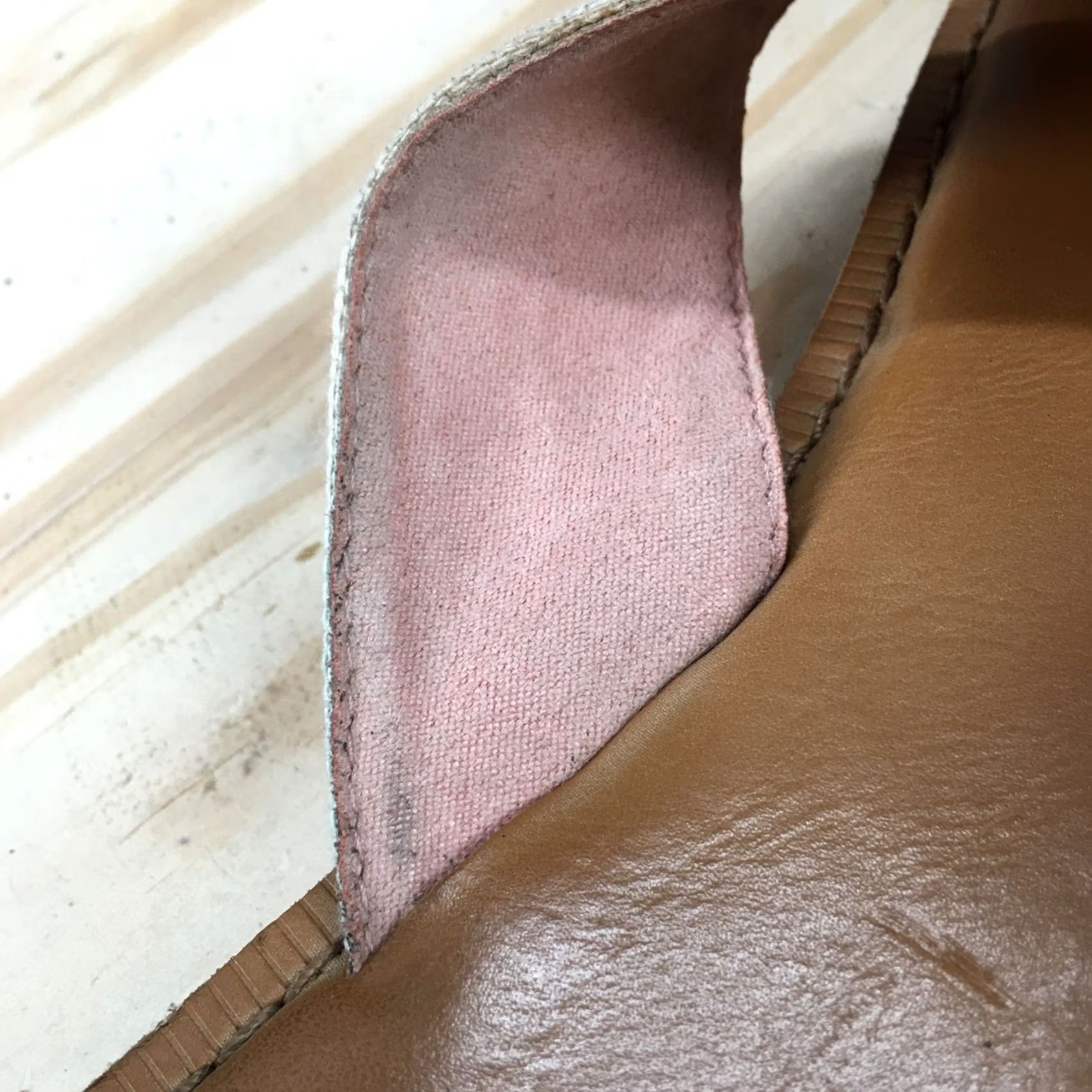 Toms TOMS Sandals Womens 9.5 Slide Crisscross Straps Slip on Flats Rose Gold Tan Shoes Womens Slide 9.5 Gold Tan Size US 10 / IT 40 - 6 Thumbnail