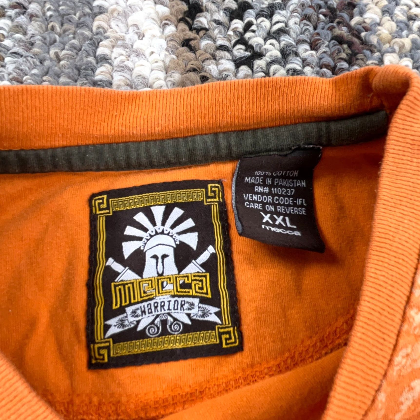Vintage VINTAGE Mecca Shirt Men 2XL Orange Graphic Tee USA Hip Hop Gothic Grunge Motorcycle 100% Cotton Short Sleeve Crew Neck Size US XXL / EU 58 / 5 - 5 Thumbnail