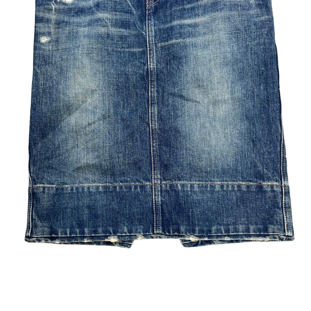 Hysteric Glamour × Japanese Brand 💥Vintage Hysteric Glamour Distressed Midi Skirt Jeans Size 30" / US 8 / IT 44 - 6 Thumbnail