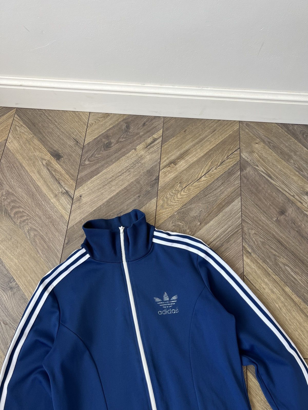 Adidas Vintage 80s Adidas Full Zip Track Jacket Blue Size US S / EU 44-46 / 1 - 7 Thumbnail