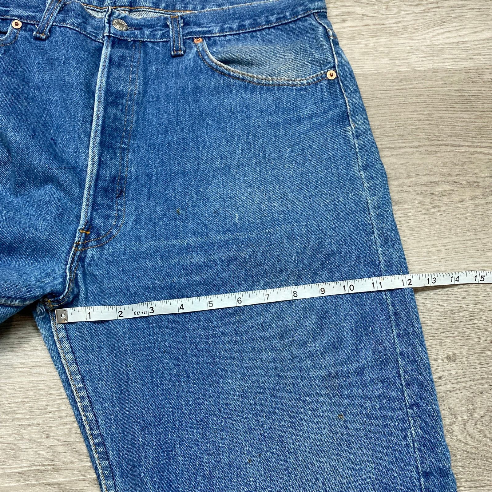 Levi's × Vintage Vintage 80s Levi's 501 Made in USA Straight Leg Jeans 36x29 Size US 36 / EU 52 - 6 Thumbnail