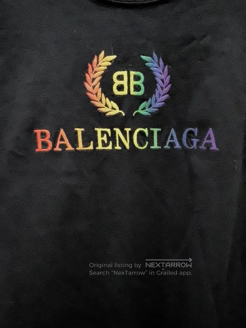 Balenciaga Balenciaga Rainbow wheat ear short sleeve T-shirt Size US XL / EU 56 / 4 - 2 Thumbnail
