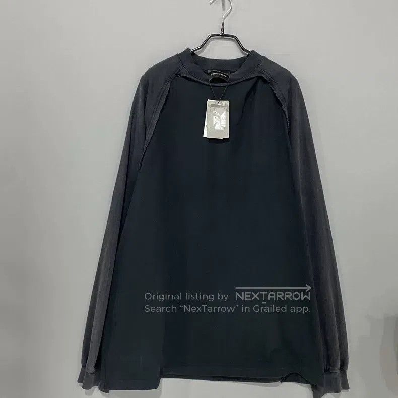 Balenciaga Balenciaga Distressed Double Patch Long Sleeve Vest Size US L / EU 52-54 / 3 - 1 Thumbnail