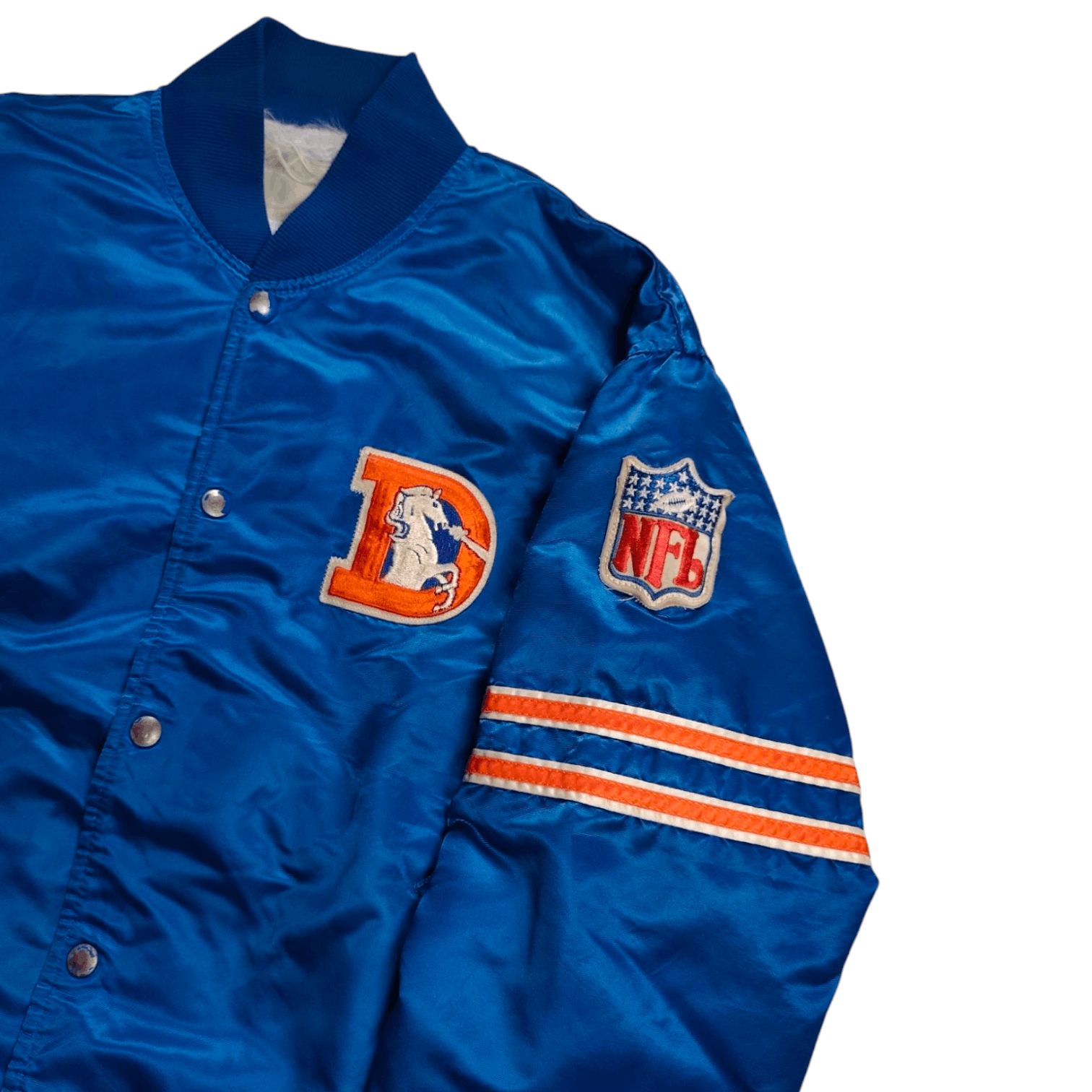 NFL × Starter × Vintage Vintage 90s Starter NFL Denver Broncos Varsity Jacket Size US L / EU 52-54 / 3 - 4 Thumbnail