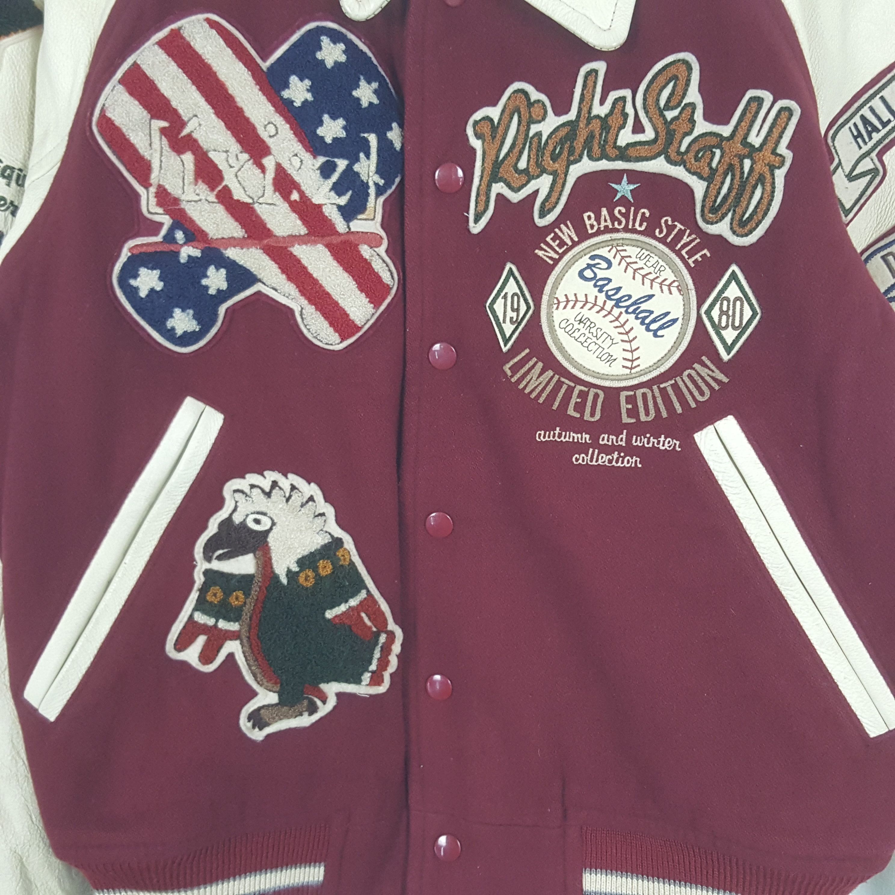 Other Vintage Champtean Right Staff Patches Varsity Jacket C295N22 Size US L / EU 52-54 / 3 - 2 Thumbnail