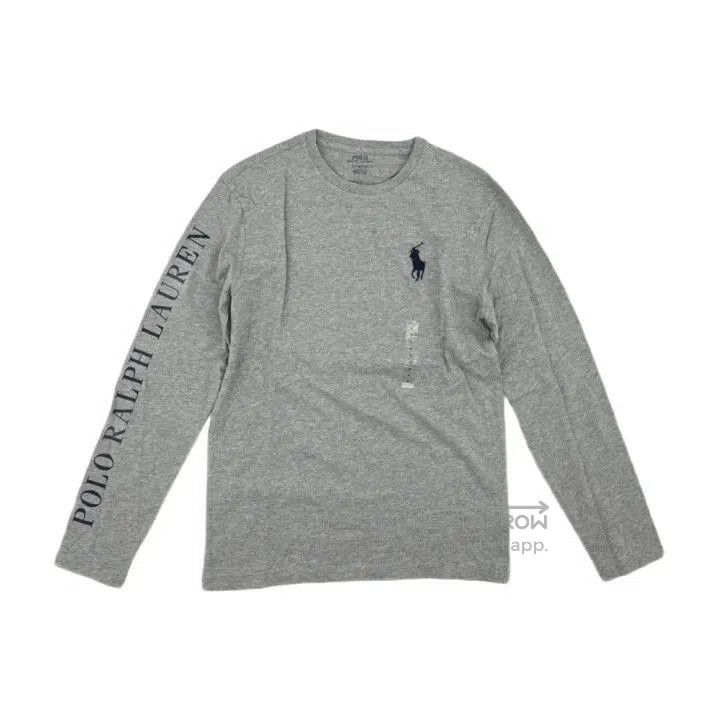 Polo Ralph Lauren Polo Ralph Lauren Gray Solid Casual Crew Neck T. Size US S / EU 44-46 / 1 - 1 Thumbnail