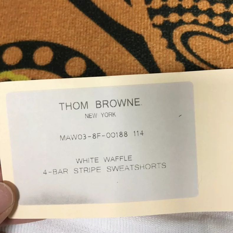Thom Browne Thom Browne White waffle four stripe shorts Size 24" / US 00 / IT 34 - 5 Thumbnail