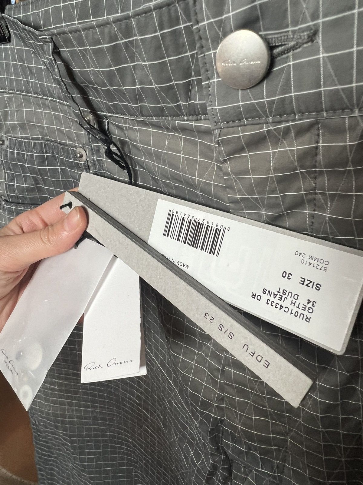 Rick Owens Rick Owens Dyneema Straight-Leg Ripstop Trousers Size US 30 / EU 46 - 5 Thumbnail