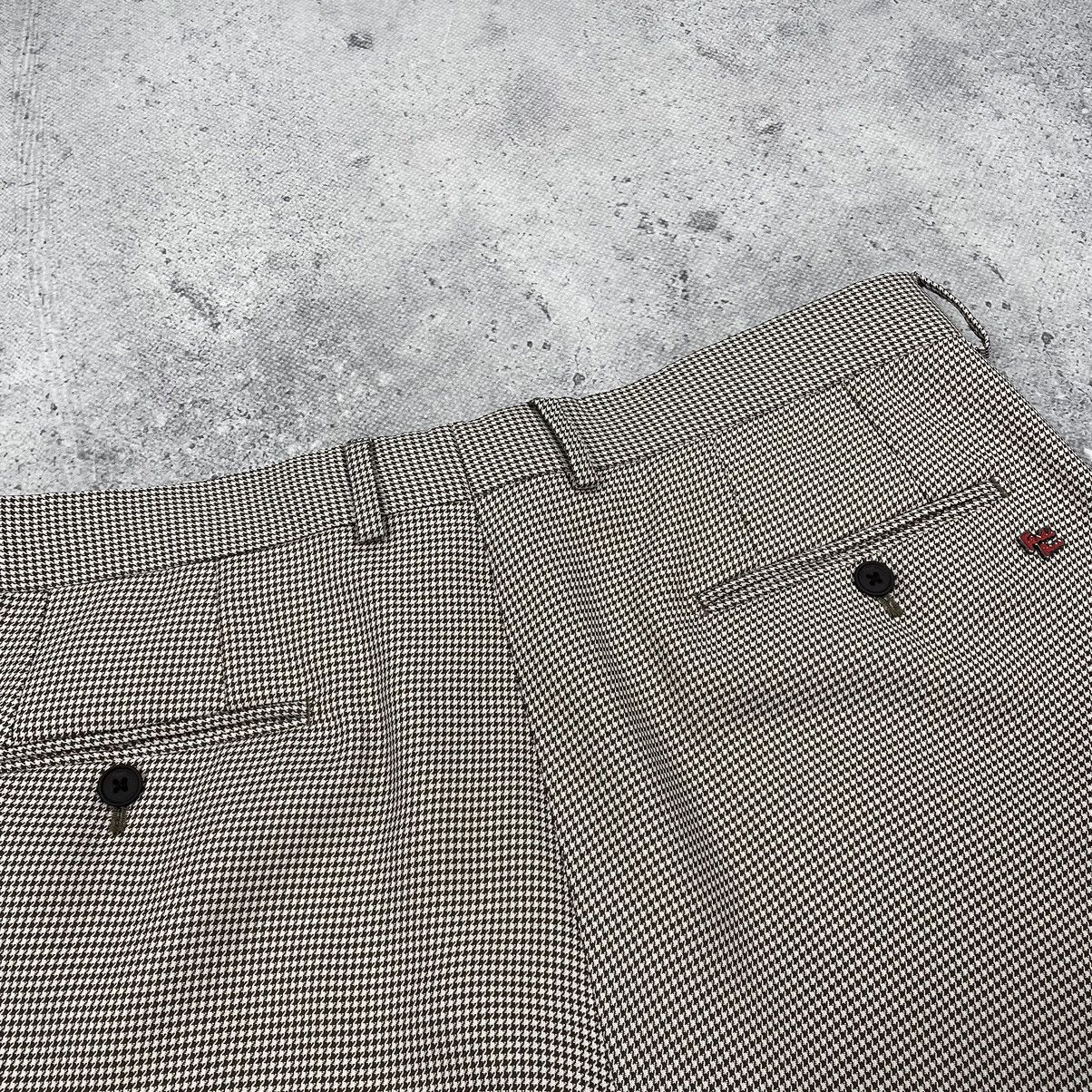 Fendi Fendi SS19 Beige Checked Trousers Size US 36 / EU 52 - 4 Thumbnail