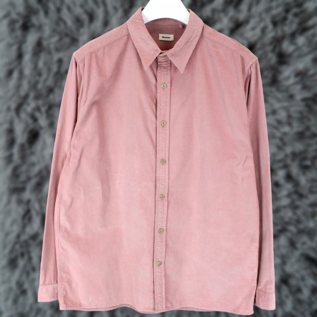 Vintage MCTAVISH Shirt Men's XL Corduroy Spread Collar Button Up Pink Size US XL / EU 56 / 4 - 1 Thumbnail