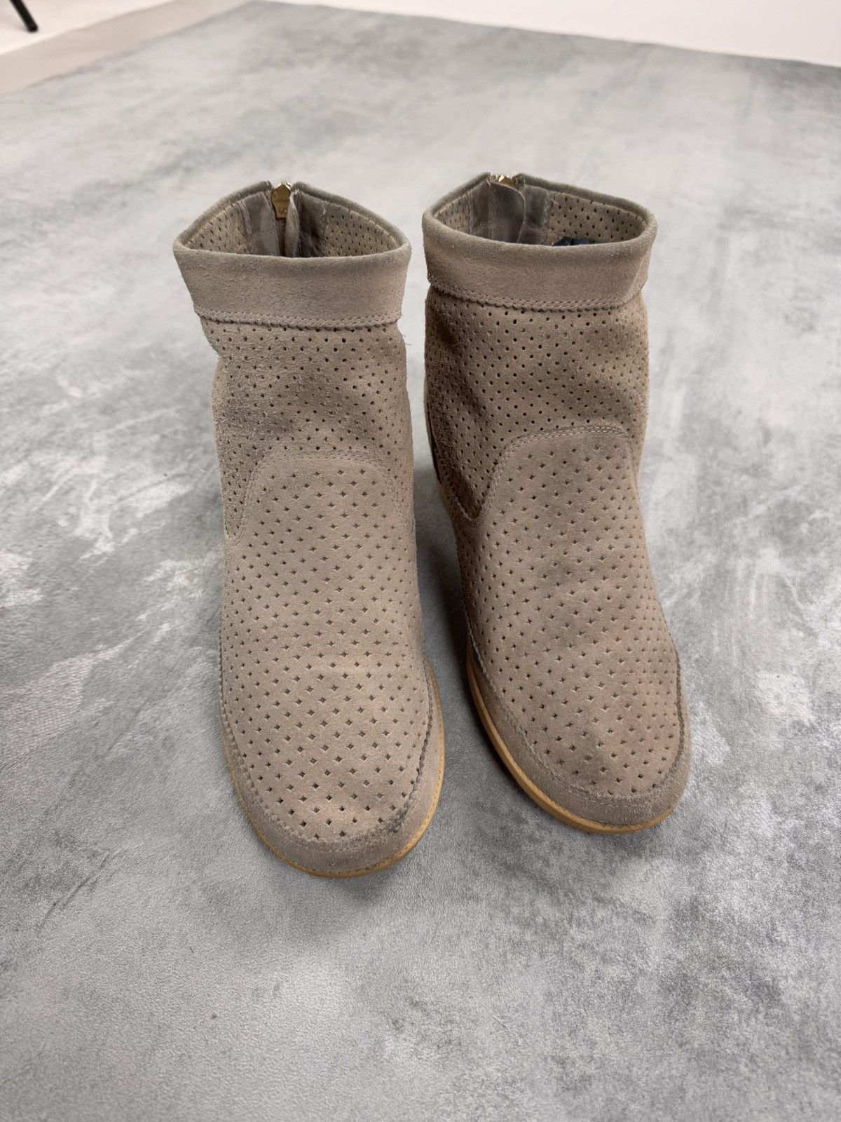 Other Shoes The Bear EMMY S Womens Suede wedge sneakers Perforated Size US 8 / IT 38 - 4 Thumbnail