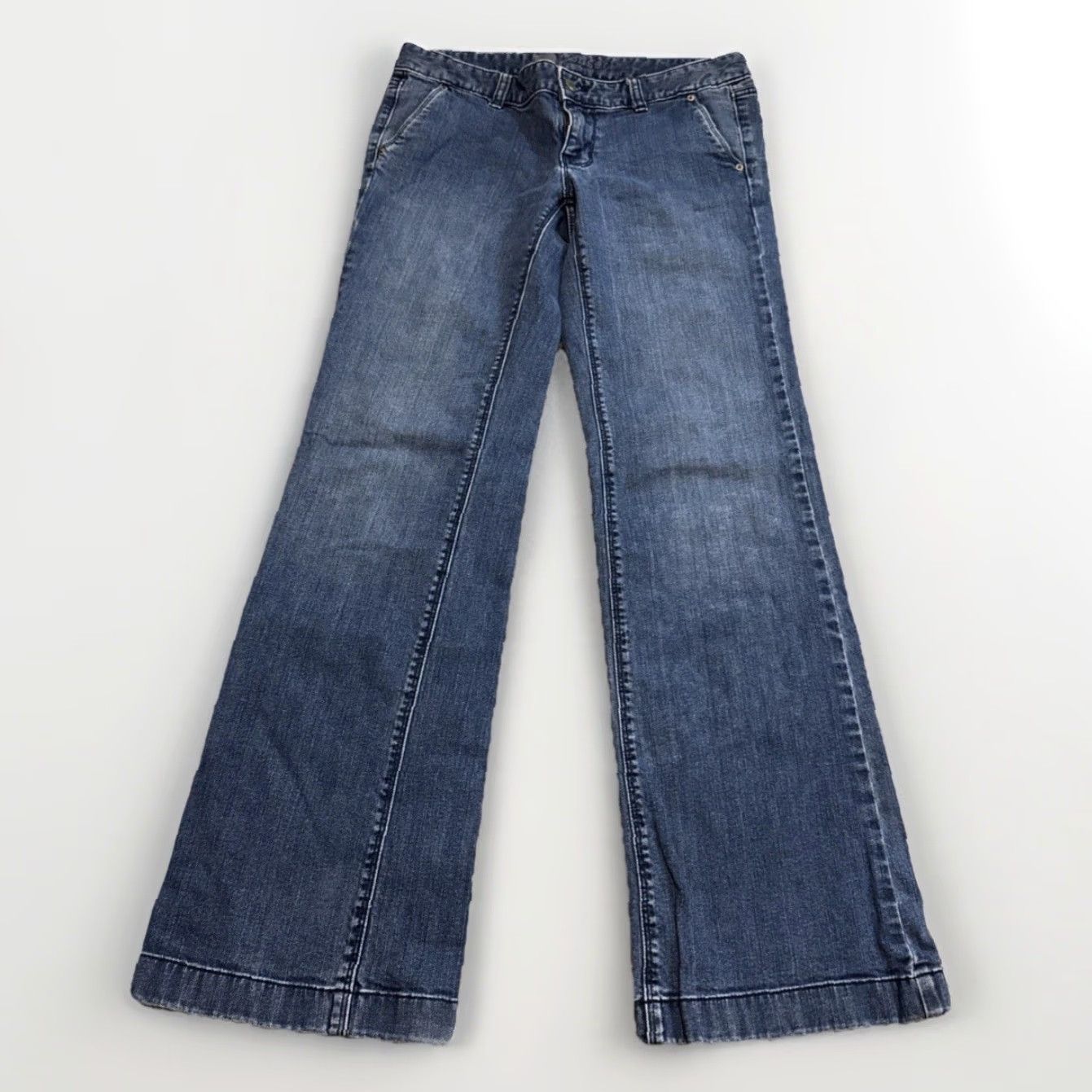 Mossimo Mossimo Denim Jeans Women Flare Boot Cut Low Rise 6 Blue Size 28" / US 6 / IT 42 - 2 Thumbnail