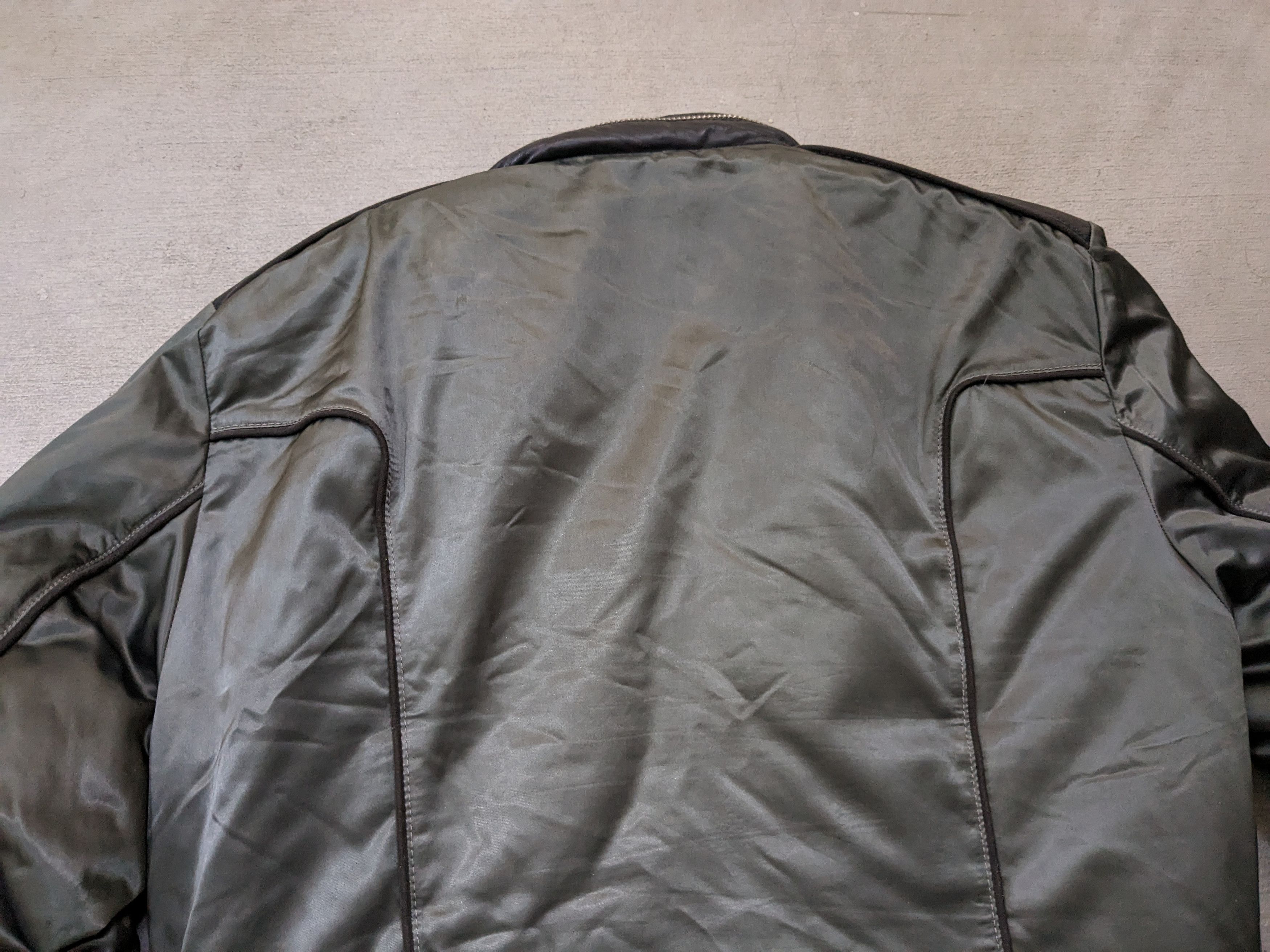 Dolce & Gabbana Dolce & Gabbana Nylon Leather Jacket Hoody Green 52 Zip Up Size US L / EU 52-54 / 3 - 19 Thumbnail