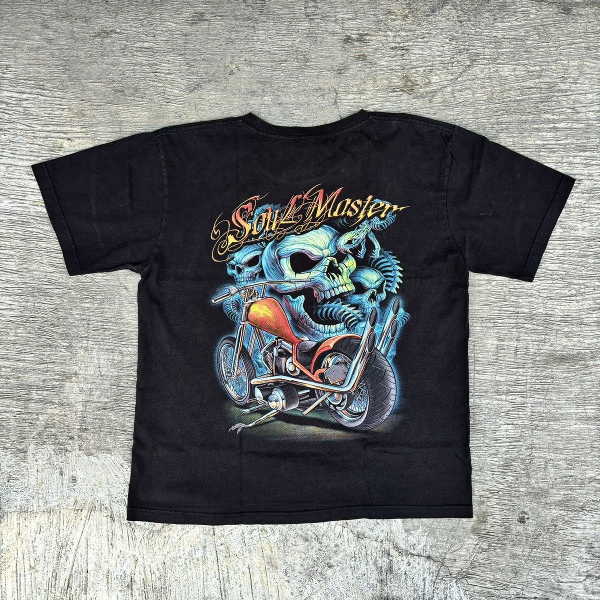 Vintage × West Coast Choppers Ghost Rider skull choopers tee Size US XL / EU 56 / 4 - 4 Thumbnail