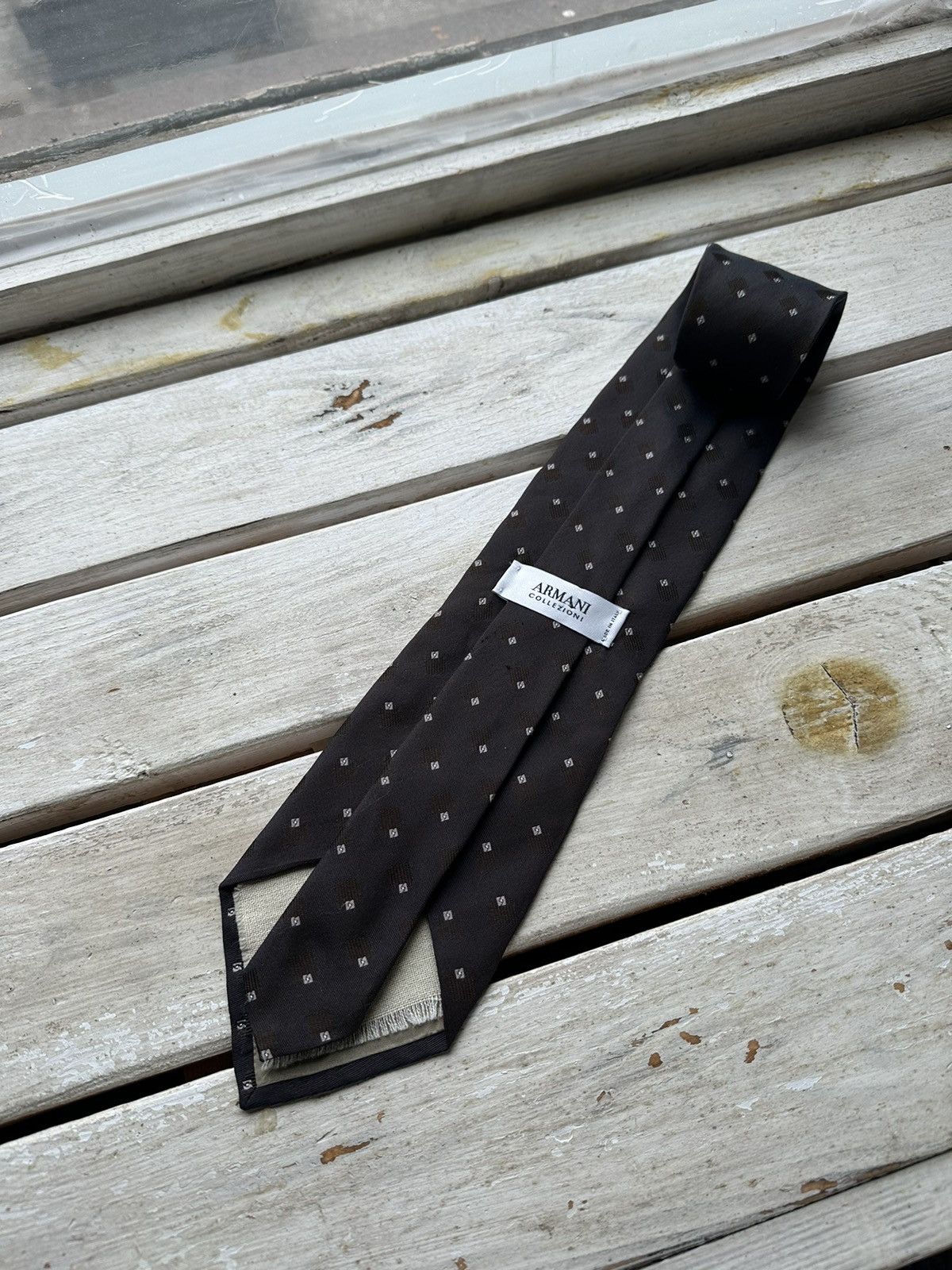 Armani × Giorgio Armani × Vintage 🚨 VINTAGE ARMANI FLANNEL 00s TIE luxury old money Size ONE SIZE - 1 Thumbnail