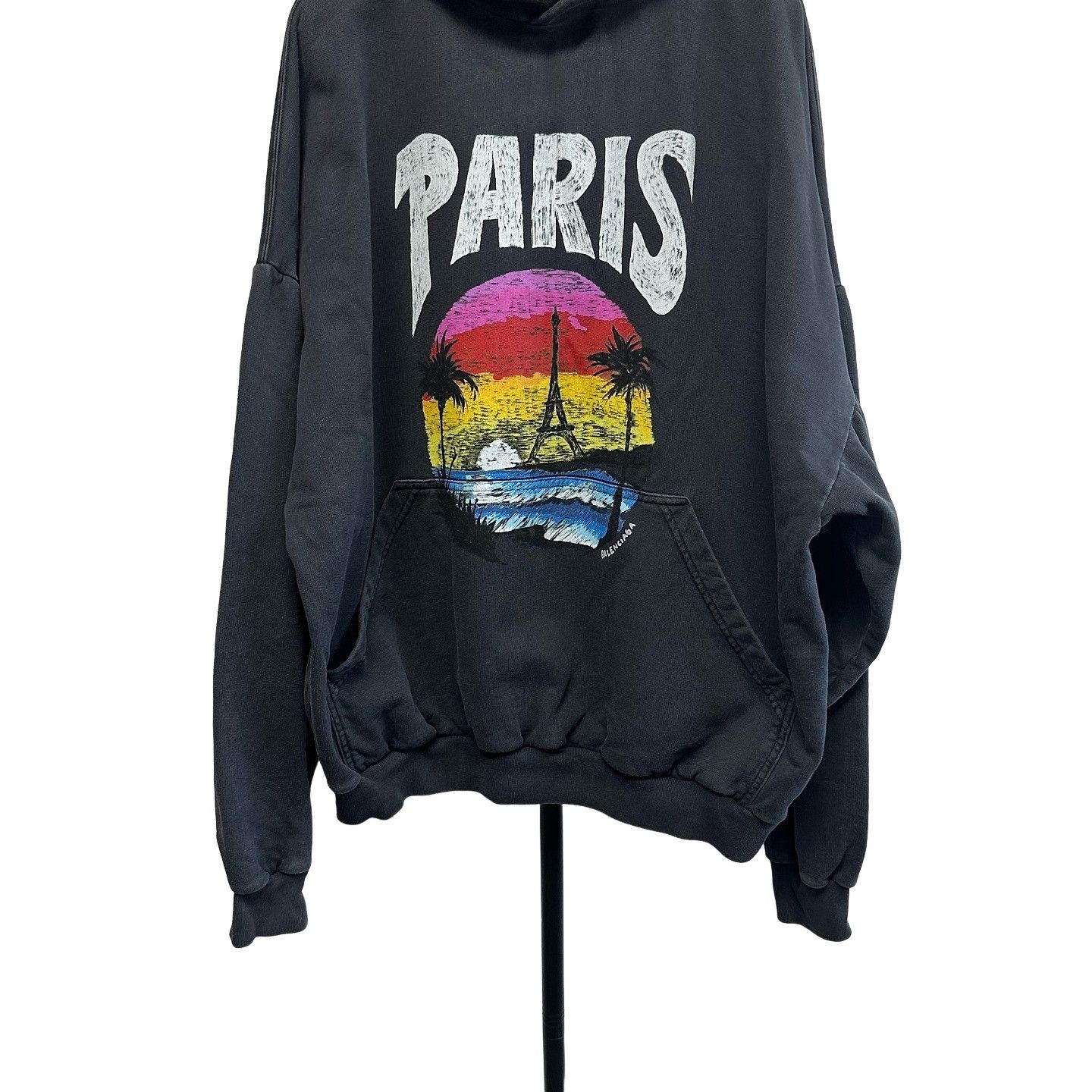 Balenciaga Balenciaga Black Paris Liberty Hoodie | Grailed