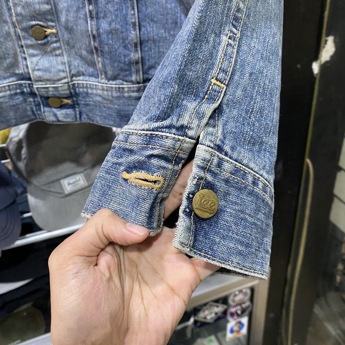 Lee × Vintage Vintage Lee Denim Light Blue 80s 90s Jeans Rider Jacket Size US M / EU 48-50 / 2 - 8 Thumbnail