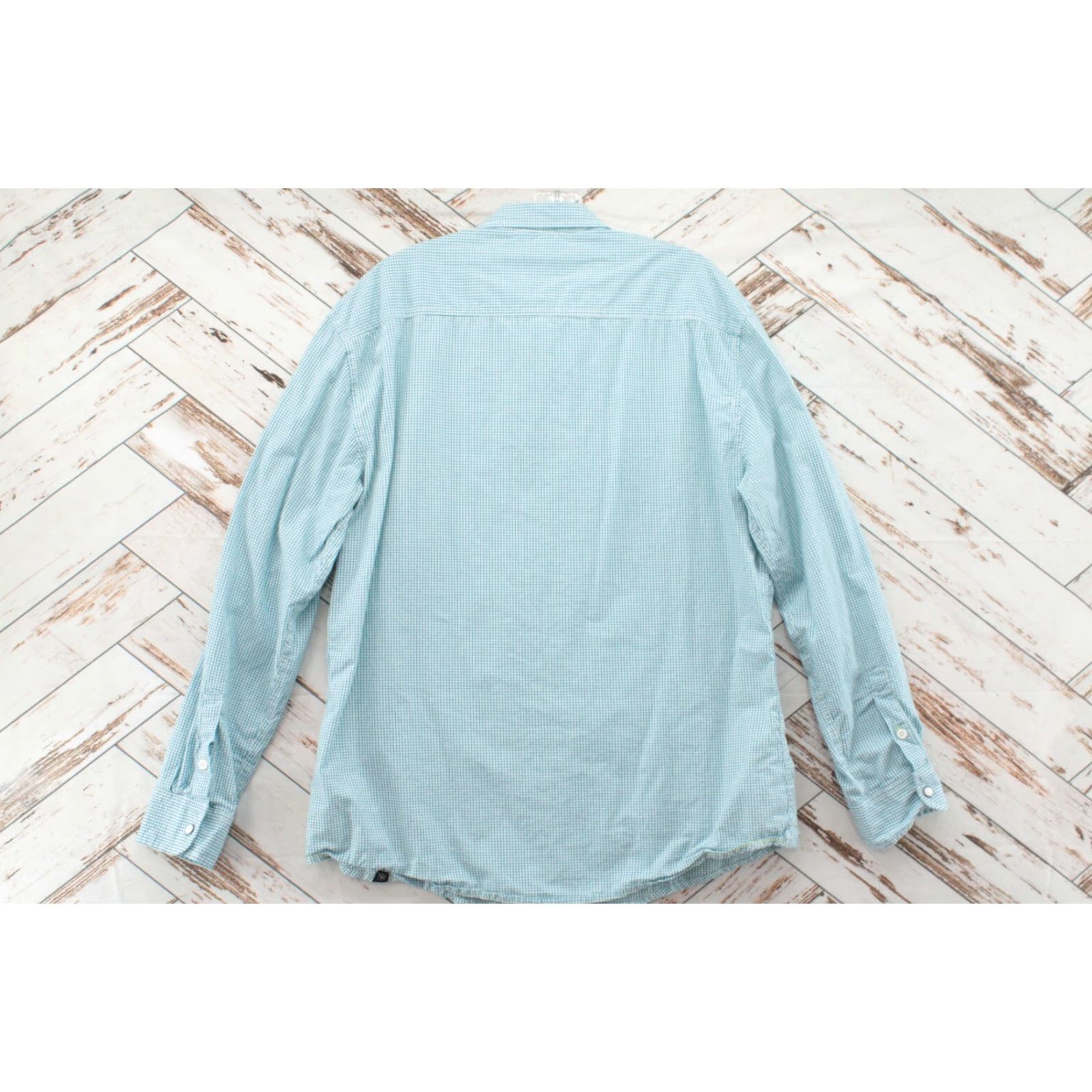 Vintage Marc Ecko Shirt Mens XL Blue White Check Long Sleeve Pearl Snap Western Cowboy Size US XL / EU 56 / 4 - 2 Thumbnail