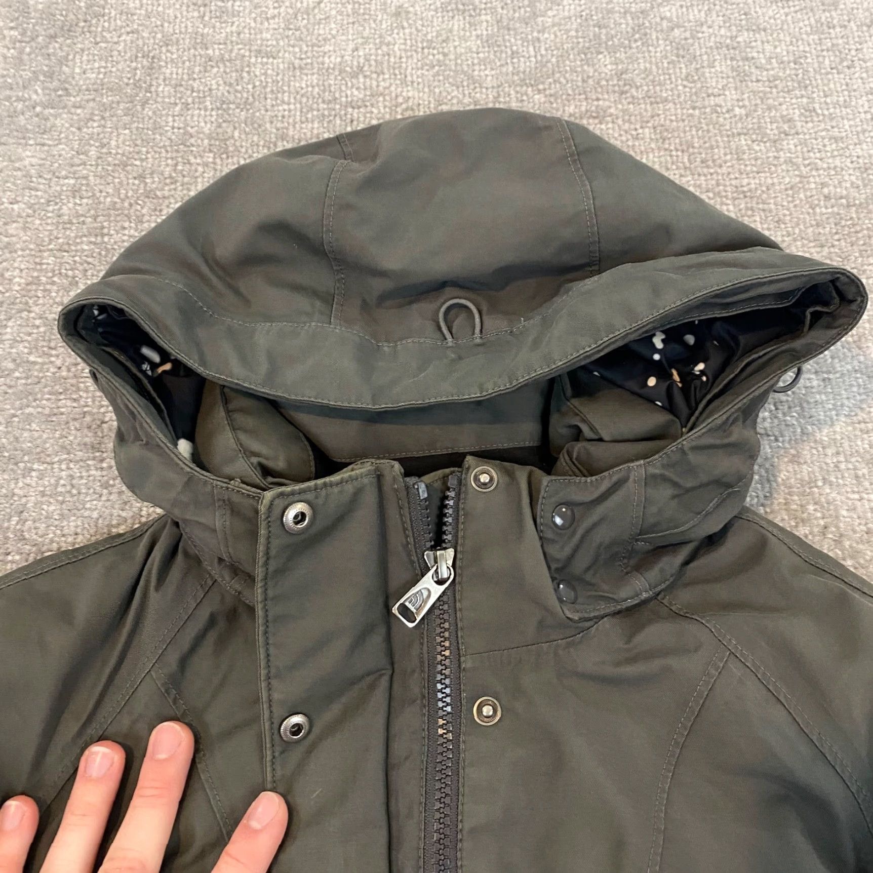 The North Face THE NORTH FACE Jacket Women XS Gray Goose Down Puffer Parka Faux Fur Hooded Coat Size XS / US 0-2 / IT 36-38 - 6 Thumbnail