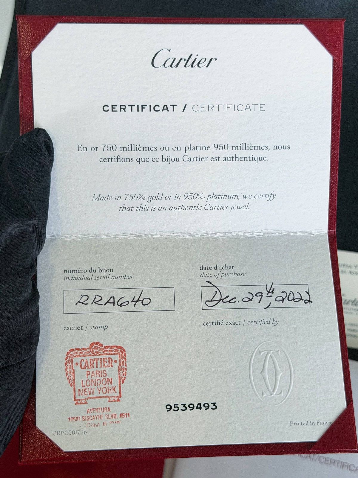 Cartier Cartier LOVE RING small model 18k white gold full set Size ONE SIZE - 8 Thumbnail
