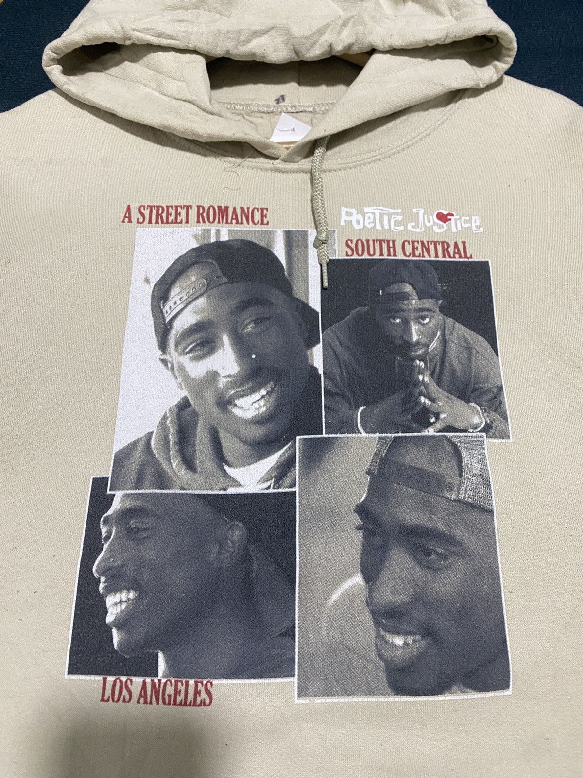 Rap Tees Poetic Justice Tupac Hoodie Pullover Big Logo Large size Size US L / EU 52-54 / 3 - 3 Thumbnail