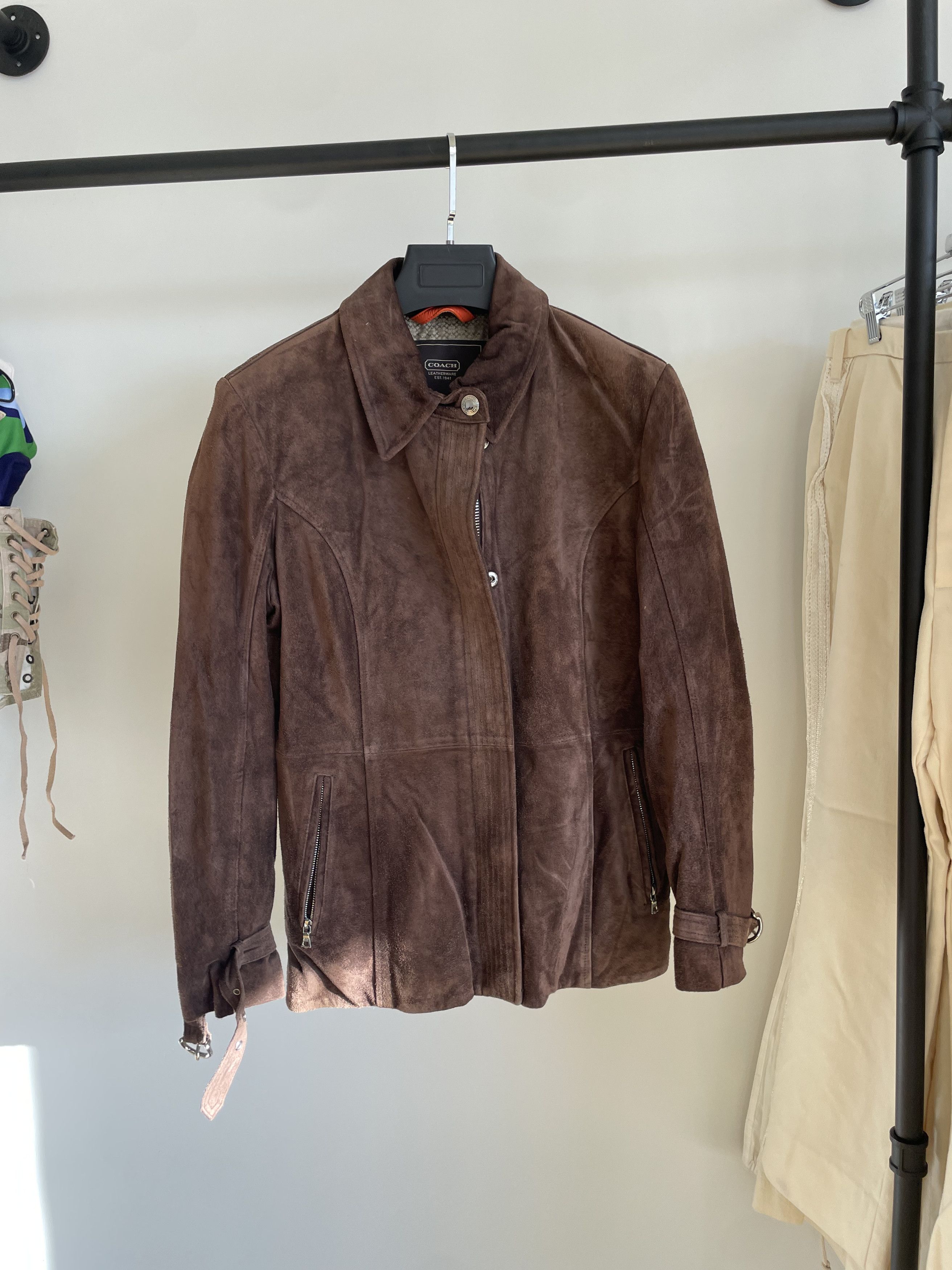 Coach Coach Suede Leather Jacket Size M / US 6-8 / IT 42-44 - 1 Thumbnail