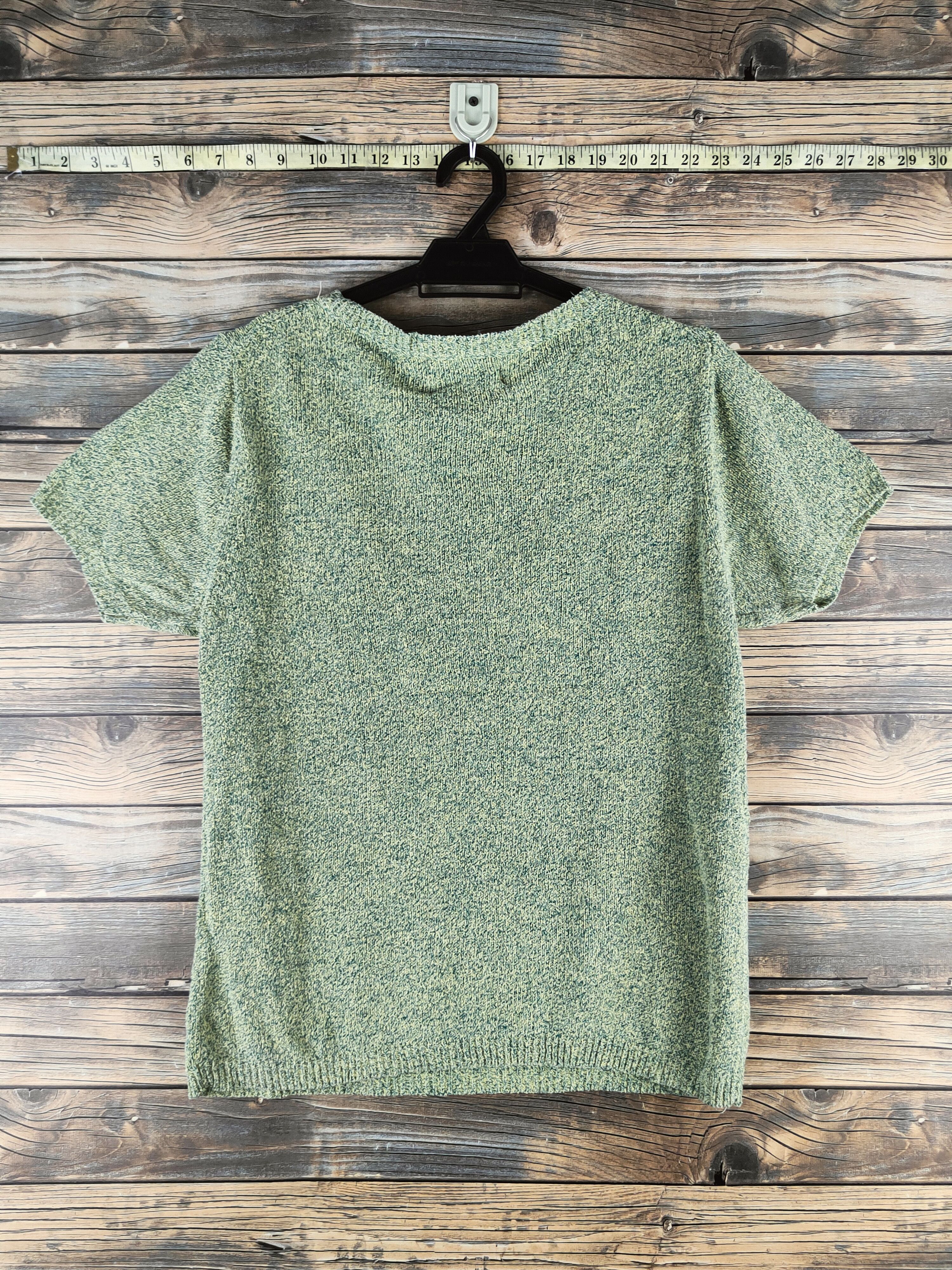 Junko Shimada DL Junko Shimada Green Knitwear japan vintage Tee #46-977 Size US S / EU 44-46 / 1 - 7 Thumbnail
