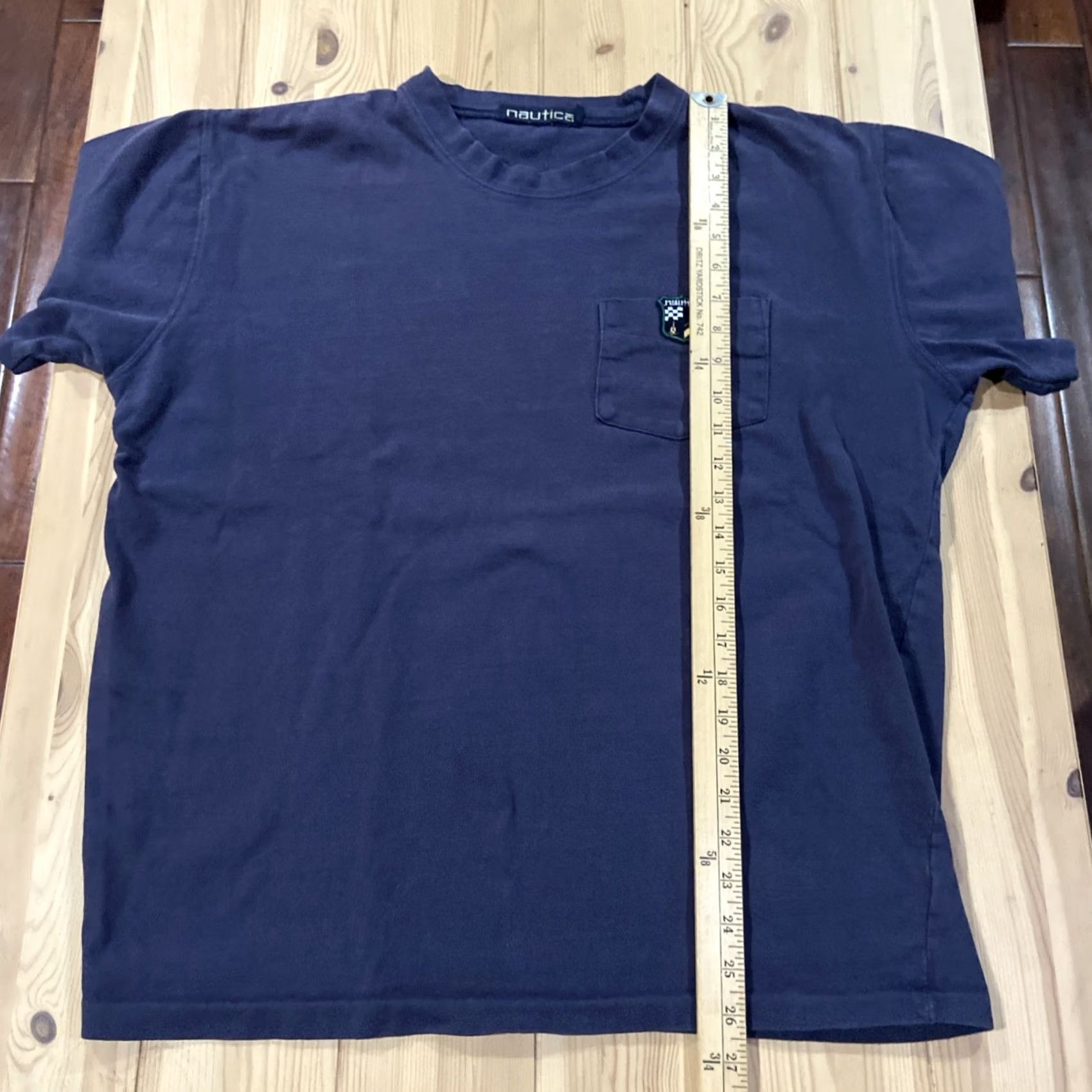 Nautica VINTAGE Nautica Shirt L Mens Navy Blue Pocket Double Sided 90s Y2K Made in Usa Size US L / EU 52-54 / 3 - 5 Thumbnail
