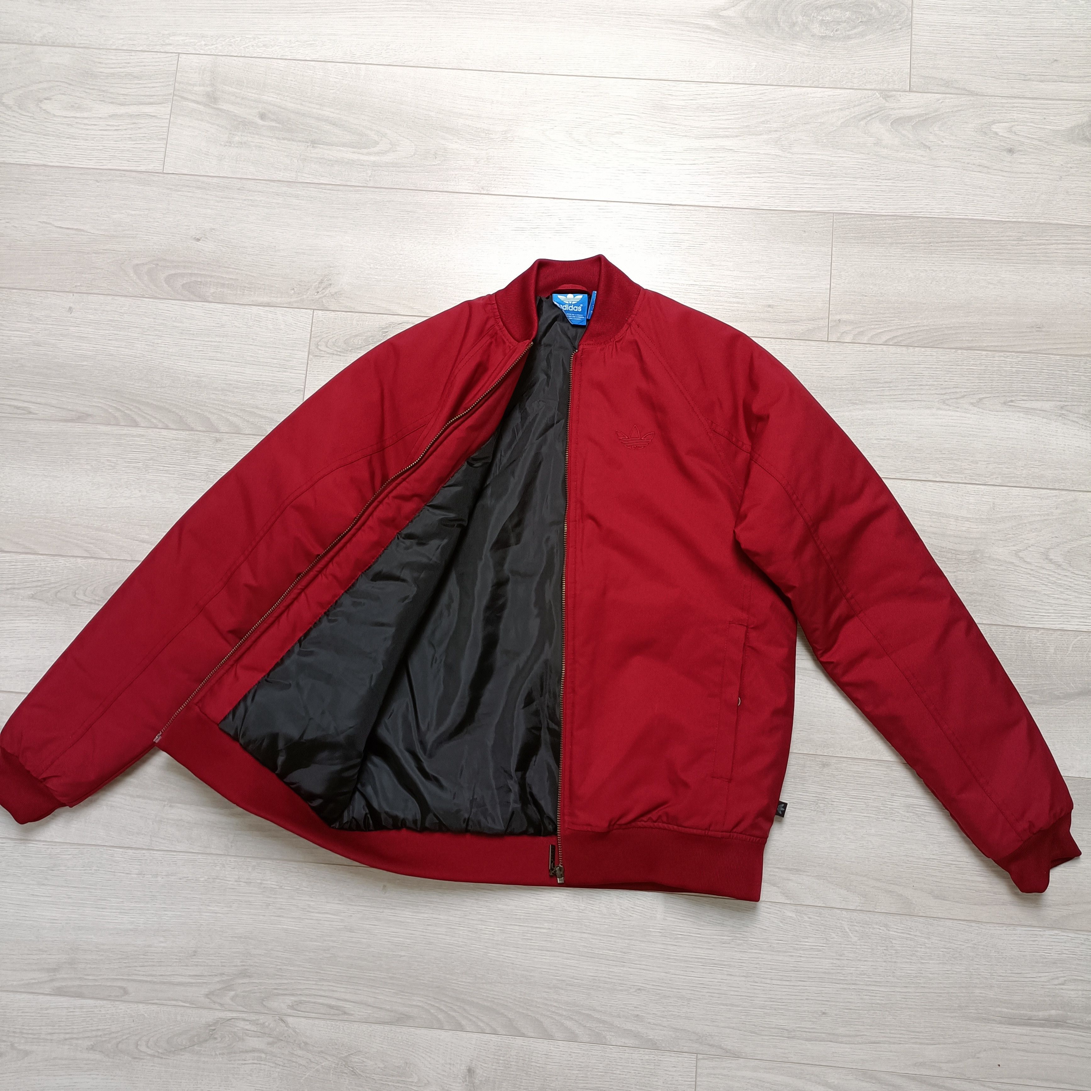 Adidas Men's Red Full Zip Varsity Jacket Size US S / EU 44-46 / 1 - 2 Thumbnail