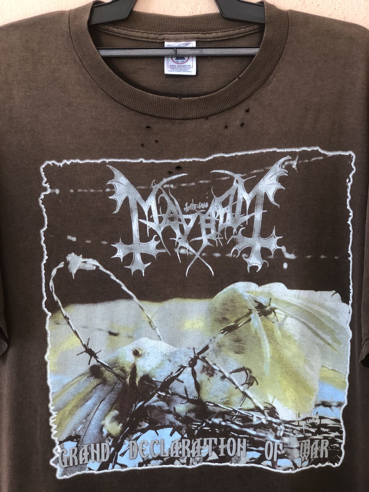 Band Tees Vintage MAYHEM Norwegian Black Metal Band Size US XL / EU 56 / 4 - 2 Thumbnail