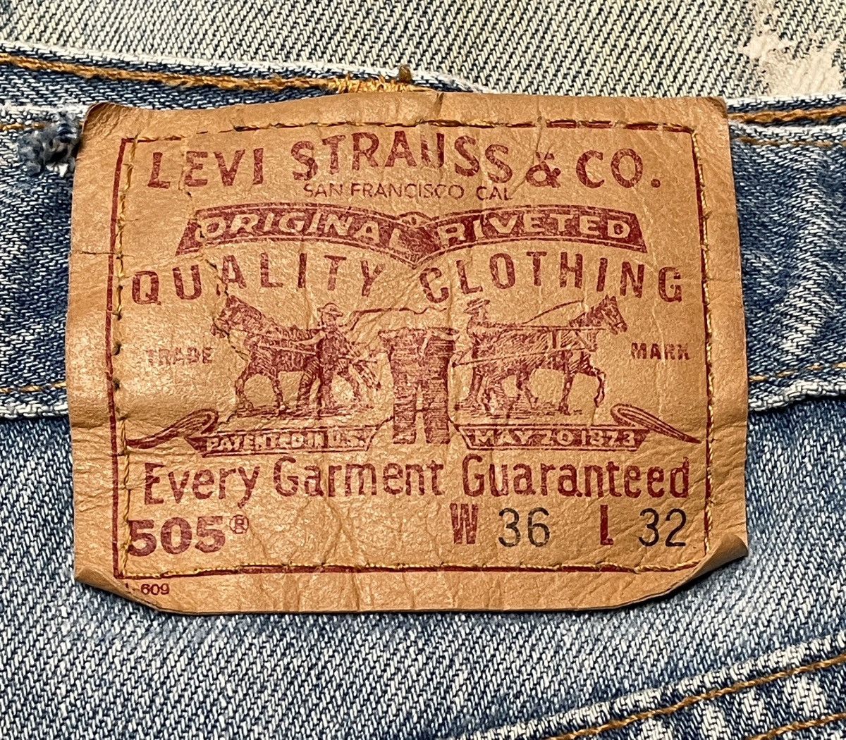 Levi's × Vintage Vintage Levi’s 505 Made In Usa Jeans 1990s Size US 36 / EU 52 - 11 Thumbnail