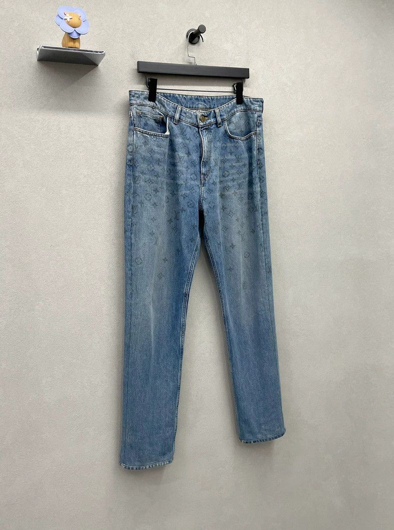 Louis Vuitton Louis Vuitton Printed Gradient Blue Jeans 2503-Nextarrow Size US 32 / EU 48 - 3 Thumbnail