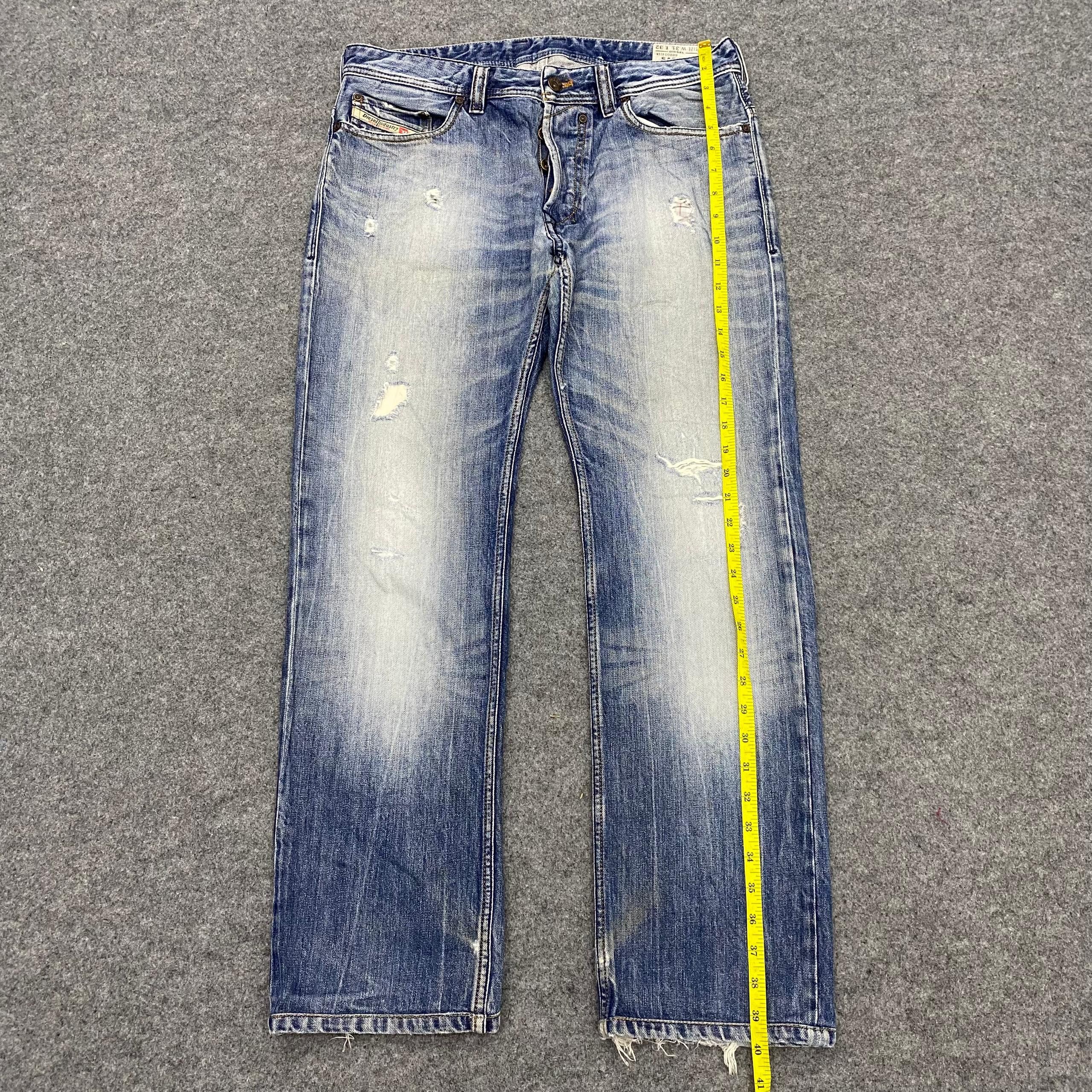 If Six Was Nine 💥Best Offer💥Vintage Diesel Industry Distressed Denim Size US 34 / EU 50 - 2 Thumbnail