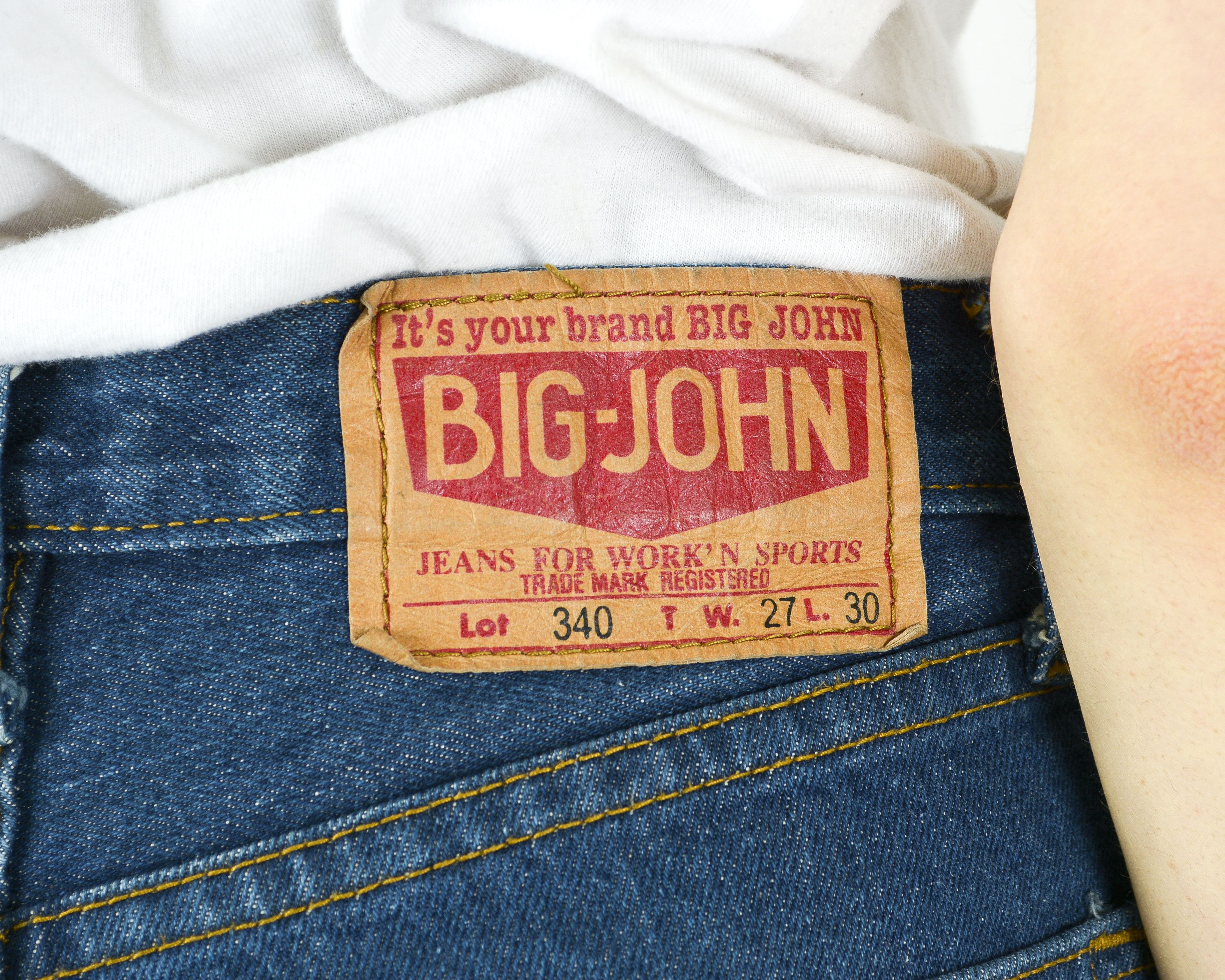 Big John × Vintage 340 W27 L30 Denim Jeans Straight Trousers Pants High Waist Size 27" / US 4 / IT 40 - 6 Thumbnail