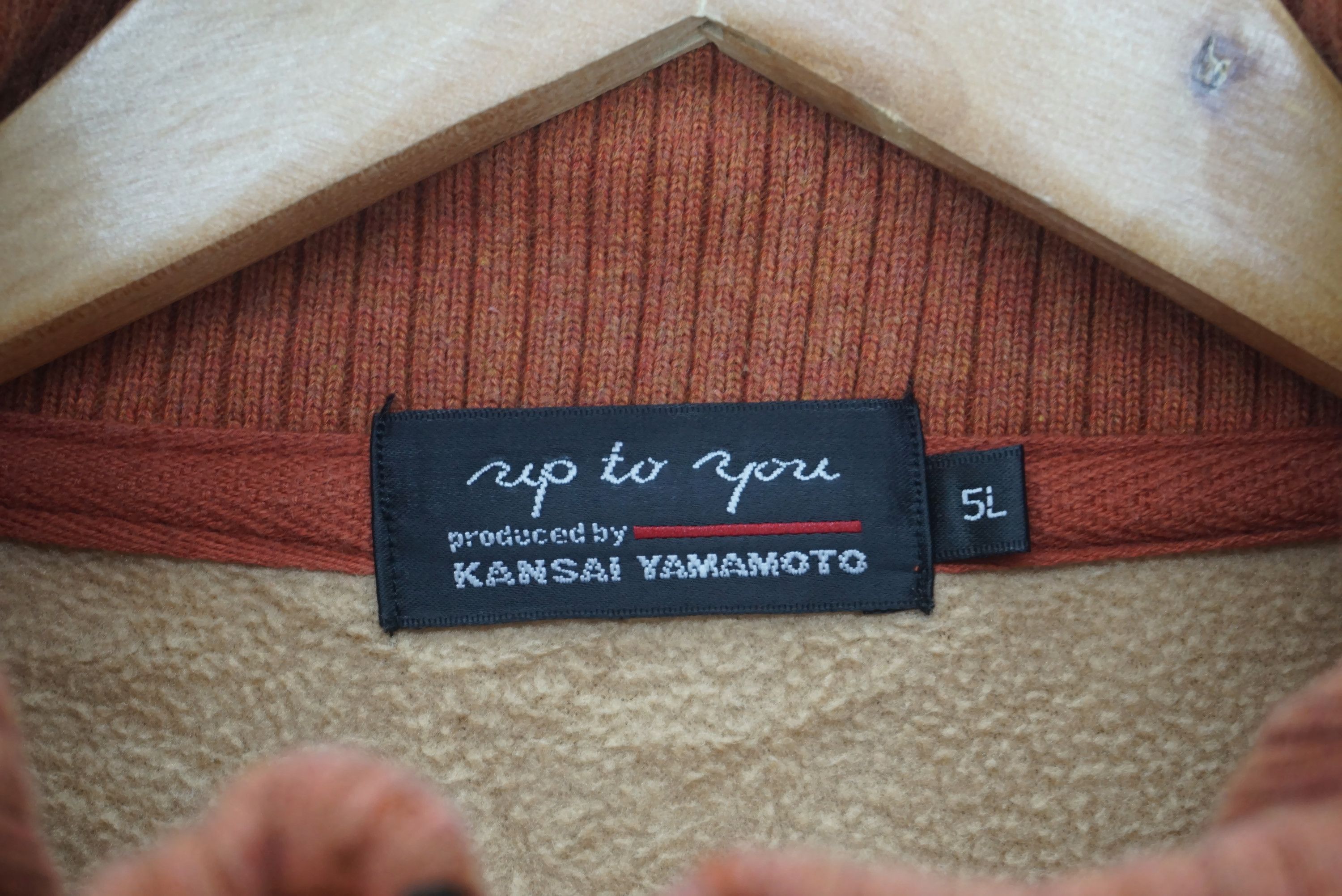 Japanese Brand Kansai Yamamoto Sweatshirt Size 5L Velour Quarter Zip Up Size US XXL / EU 58 / 5 - 4 Thumbnail