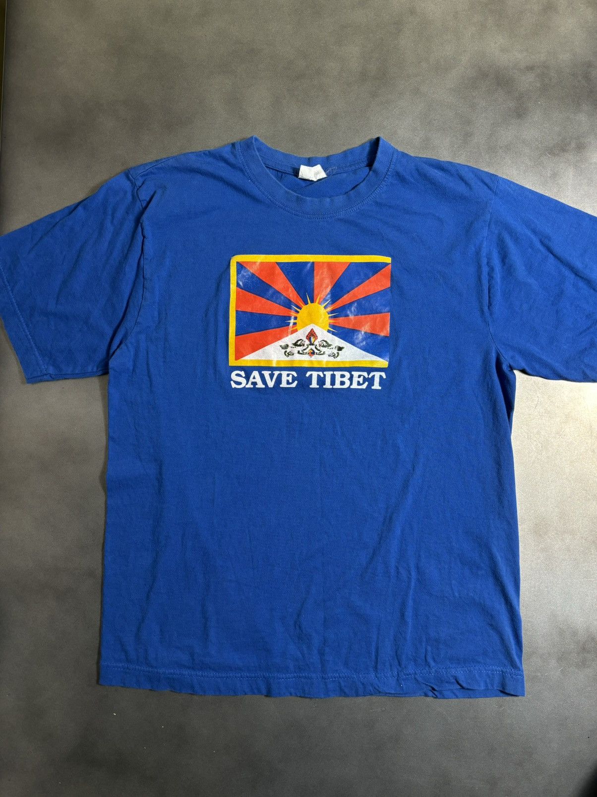 Vintage Vintage Save Tibet Tee Shirt Free Tibet Political Flag 90s Size US M / EU 48-50 / 2 - 2 Thumbnail