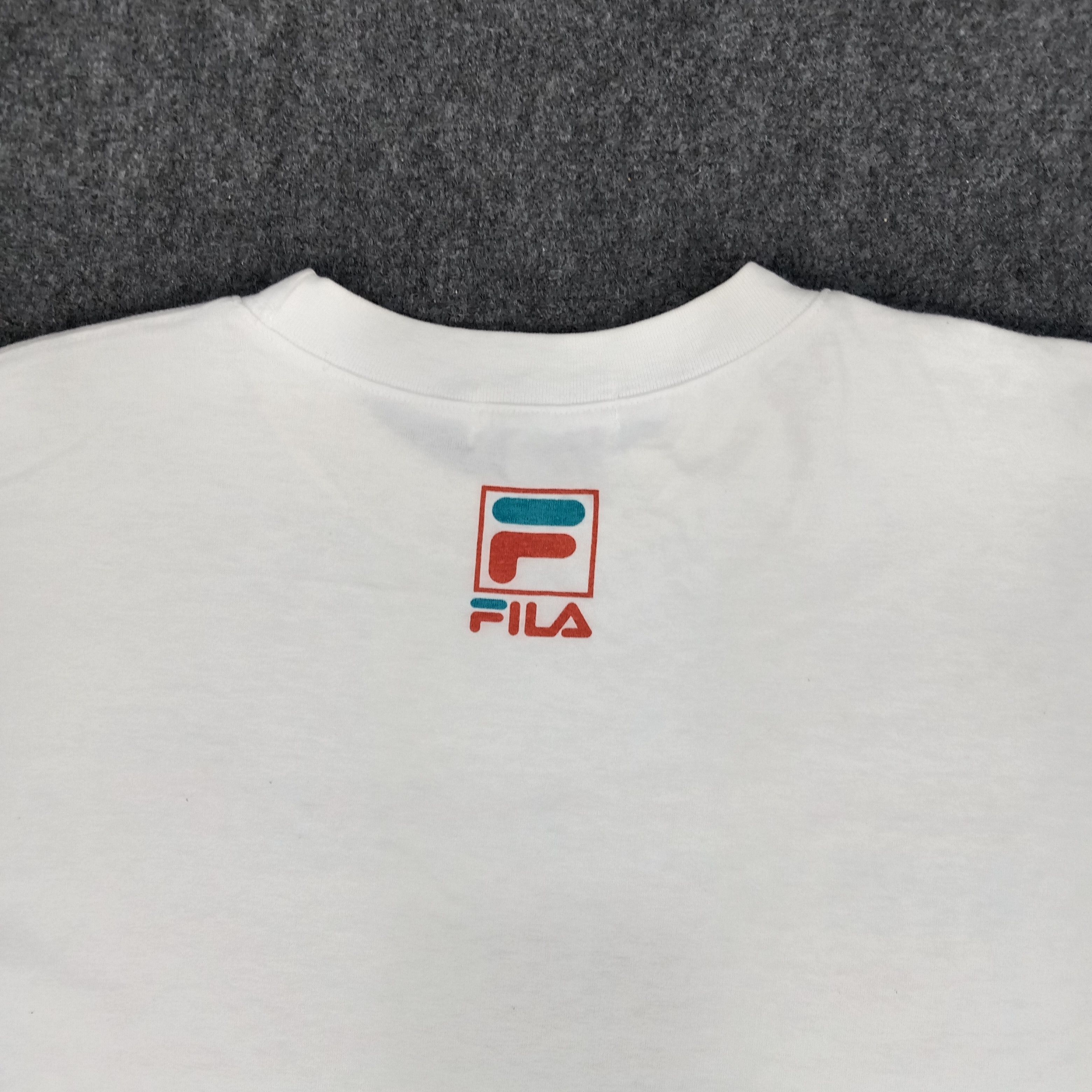 Fila × Vintage Fila Sport Brand Center Logo Tshirt Size US XL / EU 56 / 4 - 5 Thumbnail