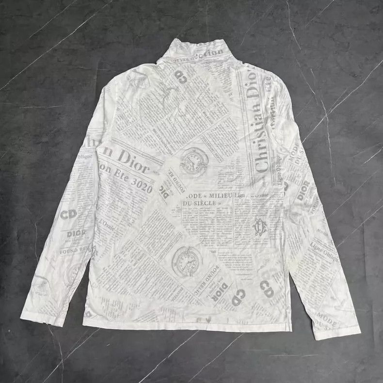 Dior dior newspaper print long sleeve Size US S / EU 44-46 / 1 - 2 Thumbnail
