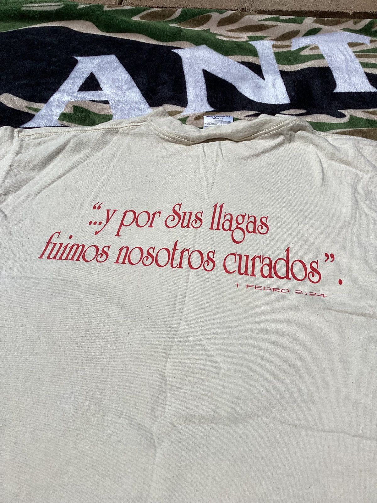 Tultex × Vintage Vtg 93 before turning your back on Jesus look at him SS Tee Size US XL / EU 56 / 4 - 4 Thumbnail