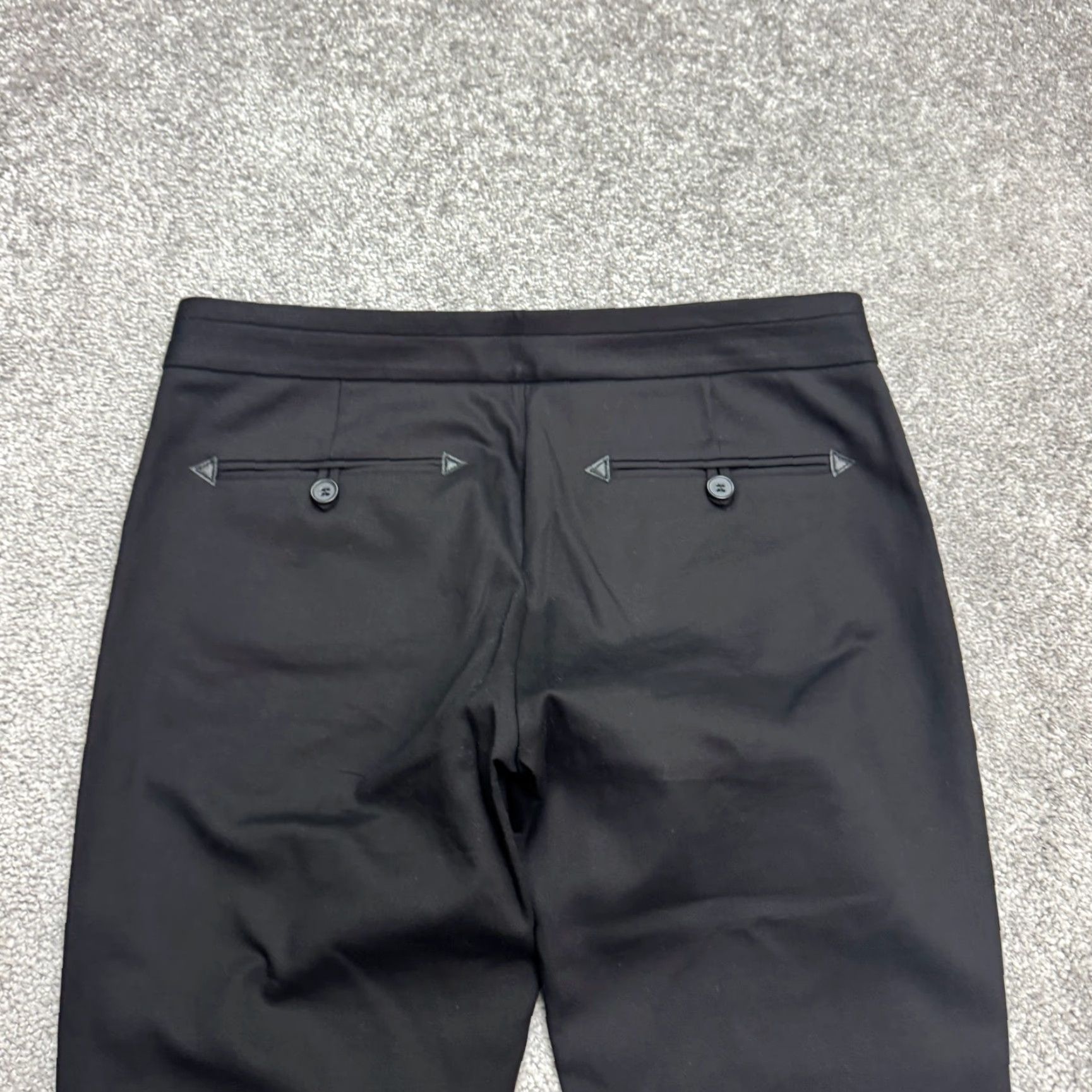 Club Monaco Club Monaco Pants Womens 4 Black Mid Rise Ankle Pockets Dress Pants Flat Front Career Work Regular Fit Size 27" / US 4 / IT 40 - 3 Thumbnail