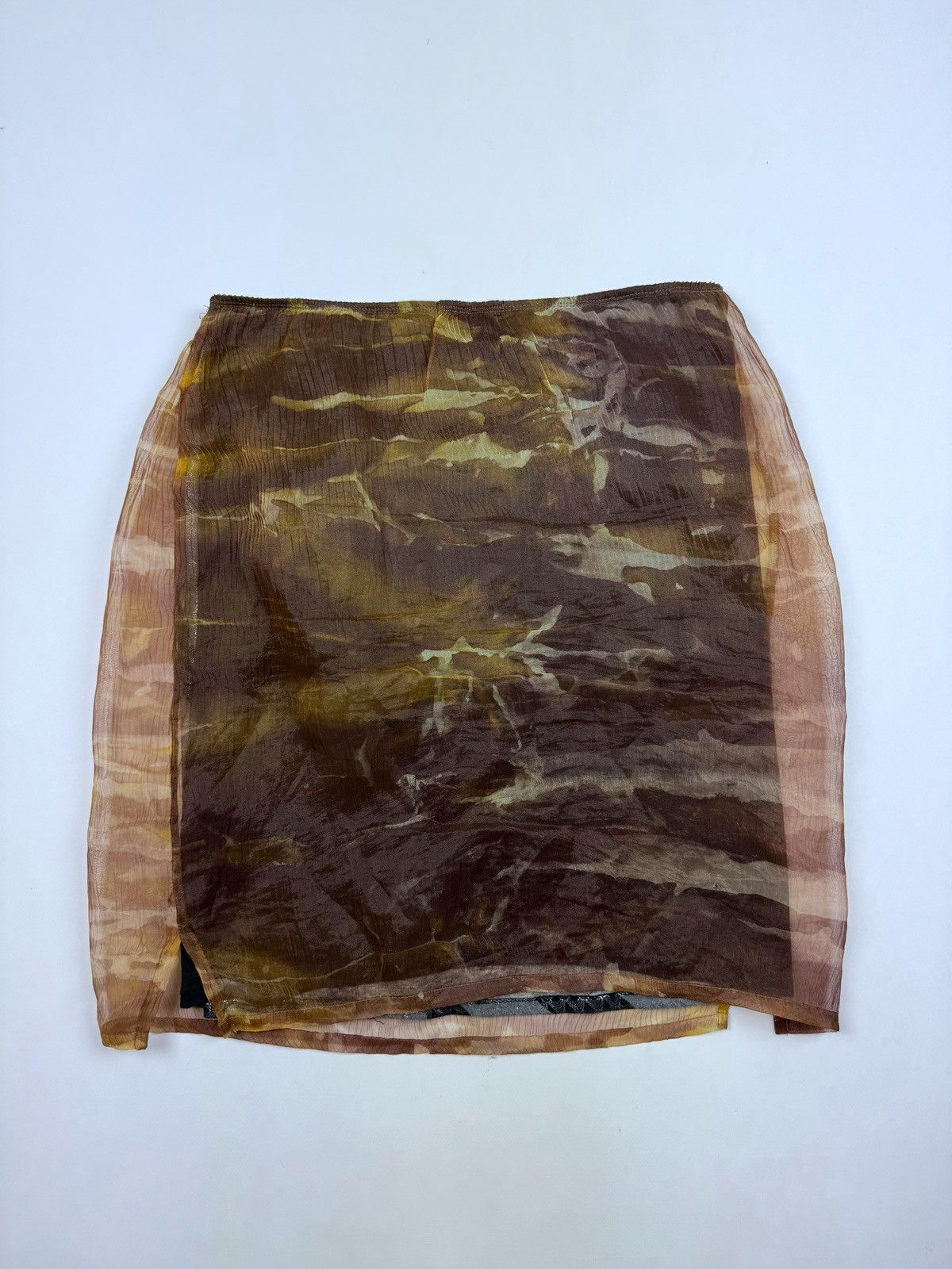 Custo Barcelona Y2K Custo Barcelona Printed Mesh Layered Midi Skirt Size 32" / US 10 / IT 46 - 7 Thumbnail