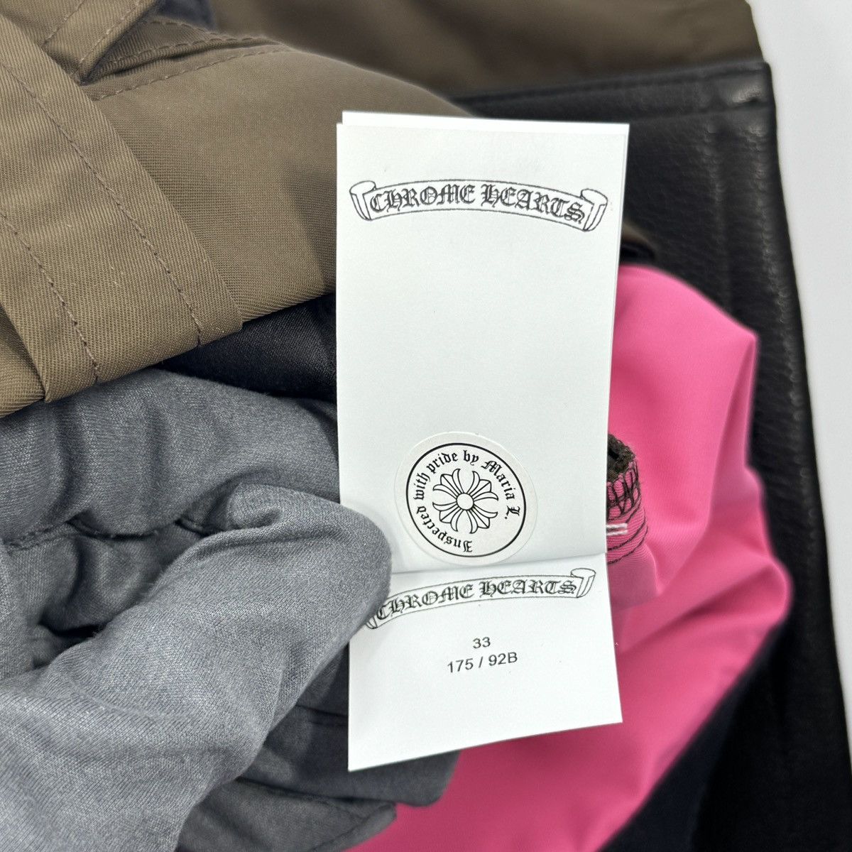Chrome Hearts 1/1 CARPENTER NYLON LEATHER SHORTS PINK CROSS (RARE) Size US 33 - 15 Thumbnail