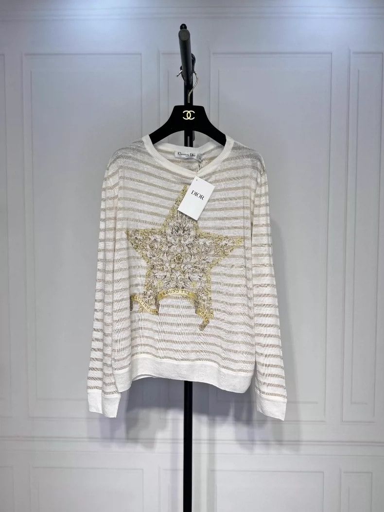 Dior Dior 25 early spring striped knitted top 2504-Nextarrow Size XS / US 0-2 / IT 36-38 - 1 Thumbnail