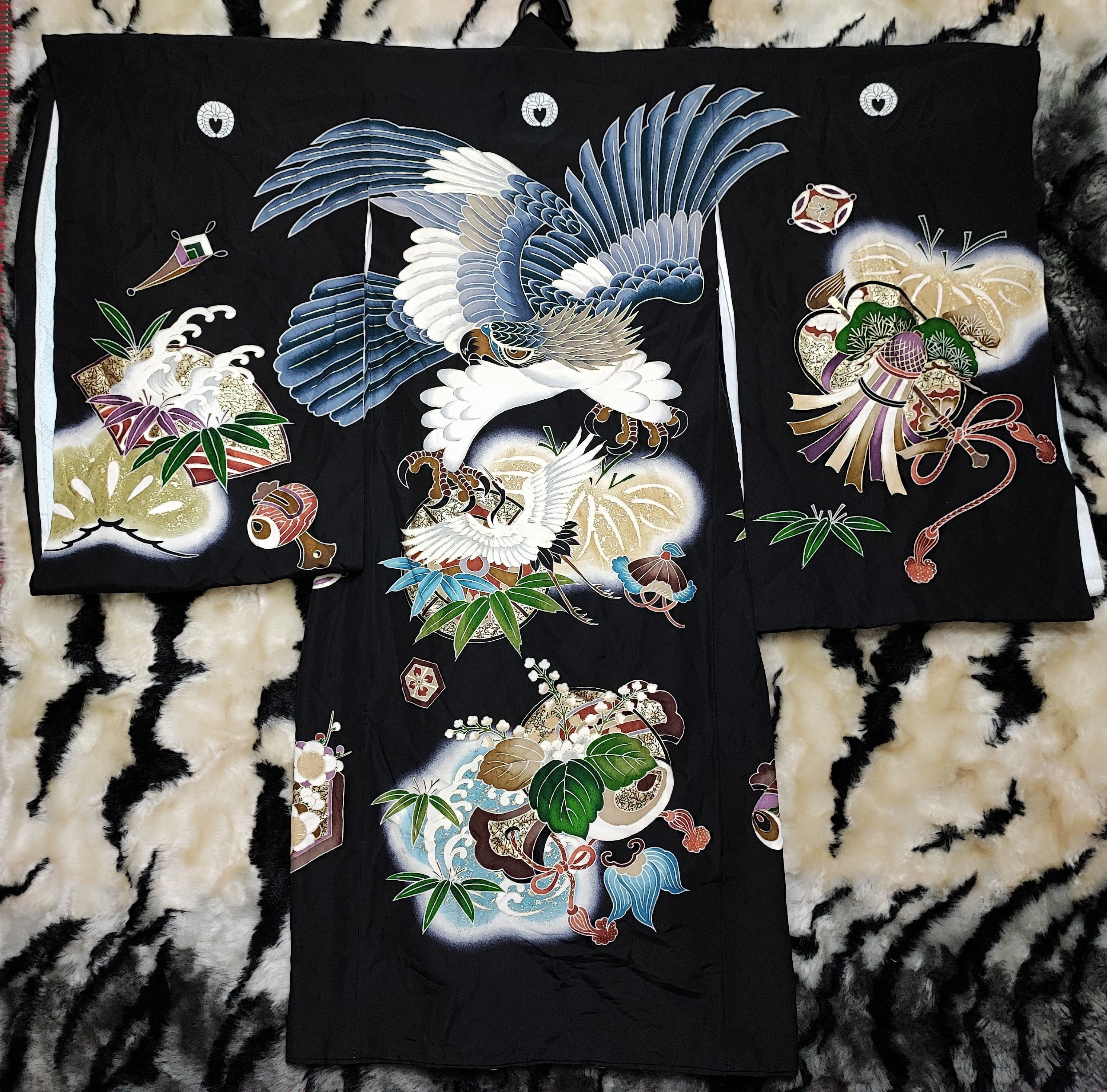 Japanese Brand Sukajan Kimono Silk Phoenix Size XS / US 0-2 / IT 36-38 - 23 Thumbnail