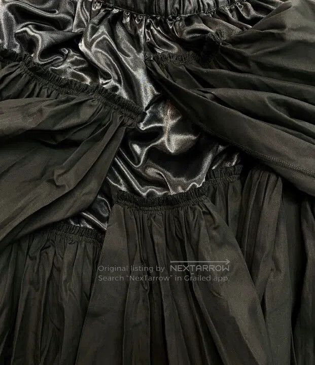 Comme des Garcons Comme des Garcons size XS Black vintage panel skirt Size 22" - 8 Thumbnail