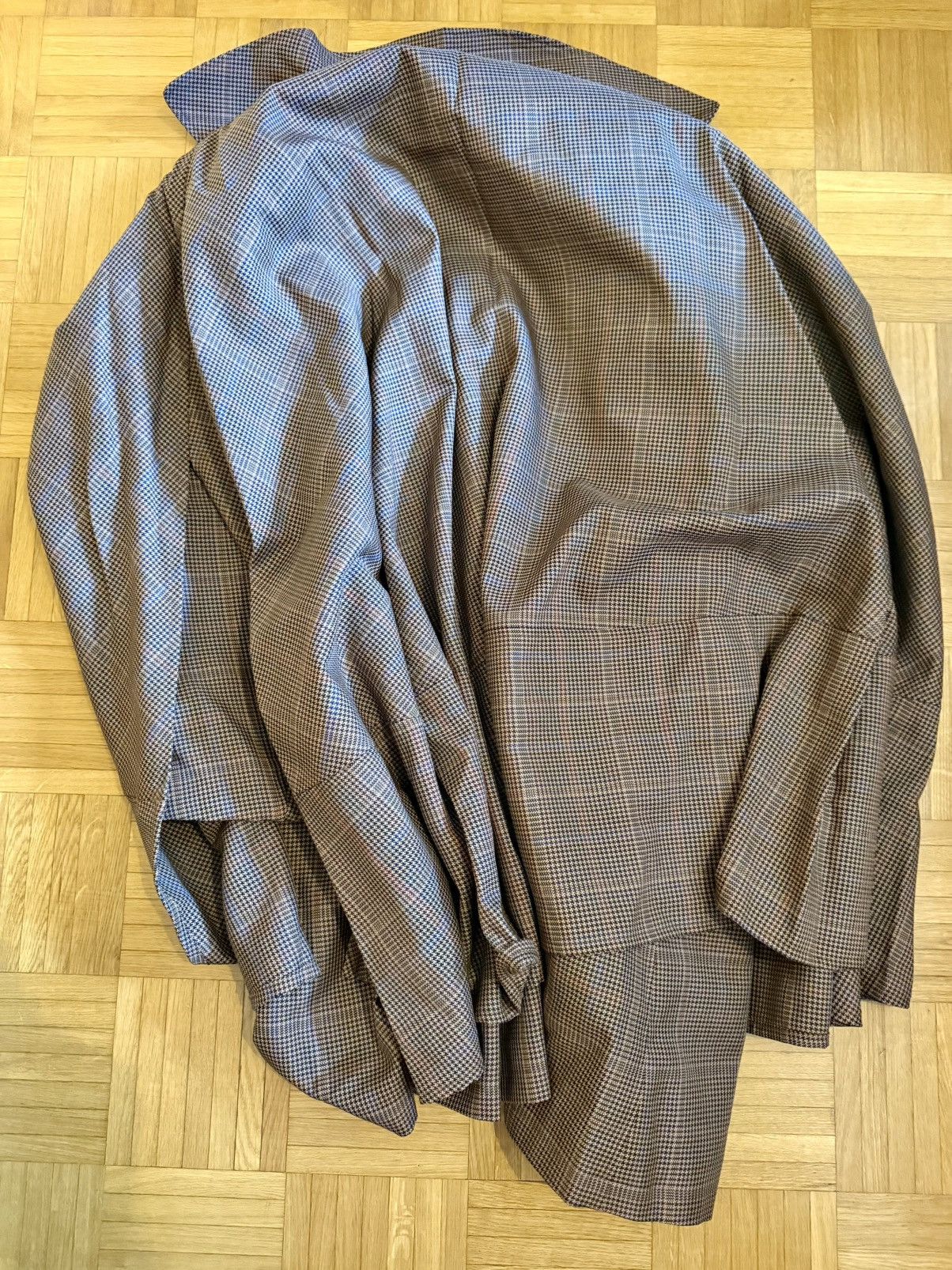 Sasquatchfabrix Sasquatchfabrix Layered Plaid Coat with Detachable Cape Size US L / EU 52-54 / 3 - 16 Thumbnail